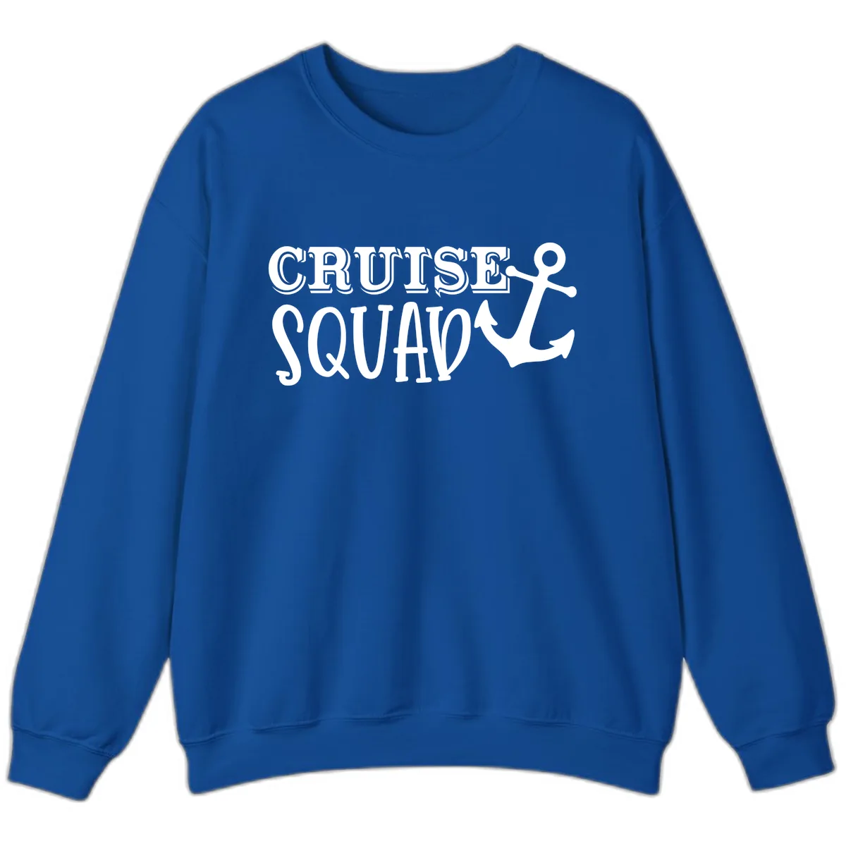 Cruise Squad Anchor Sweatshirt in Royal