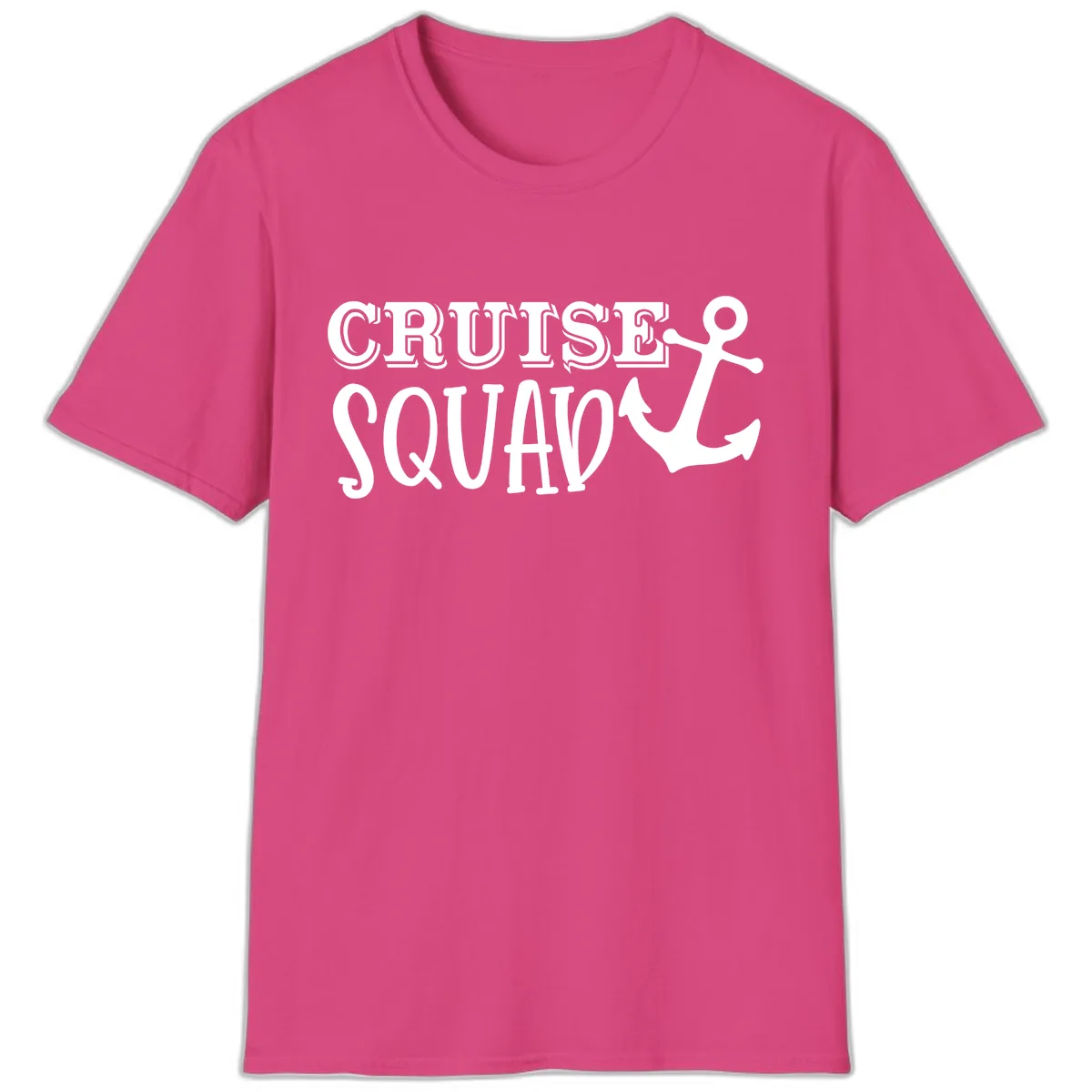 Cruise Squad Anchor T-Shirt in Heliconia