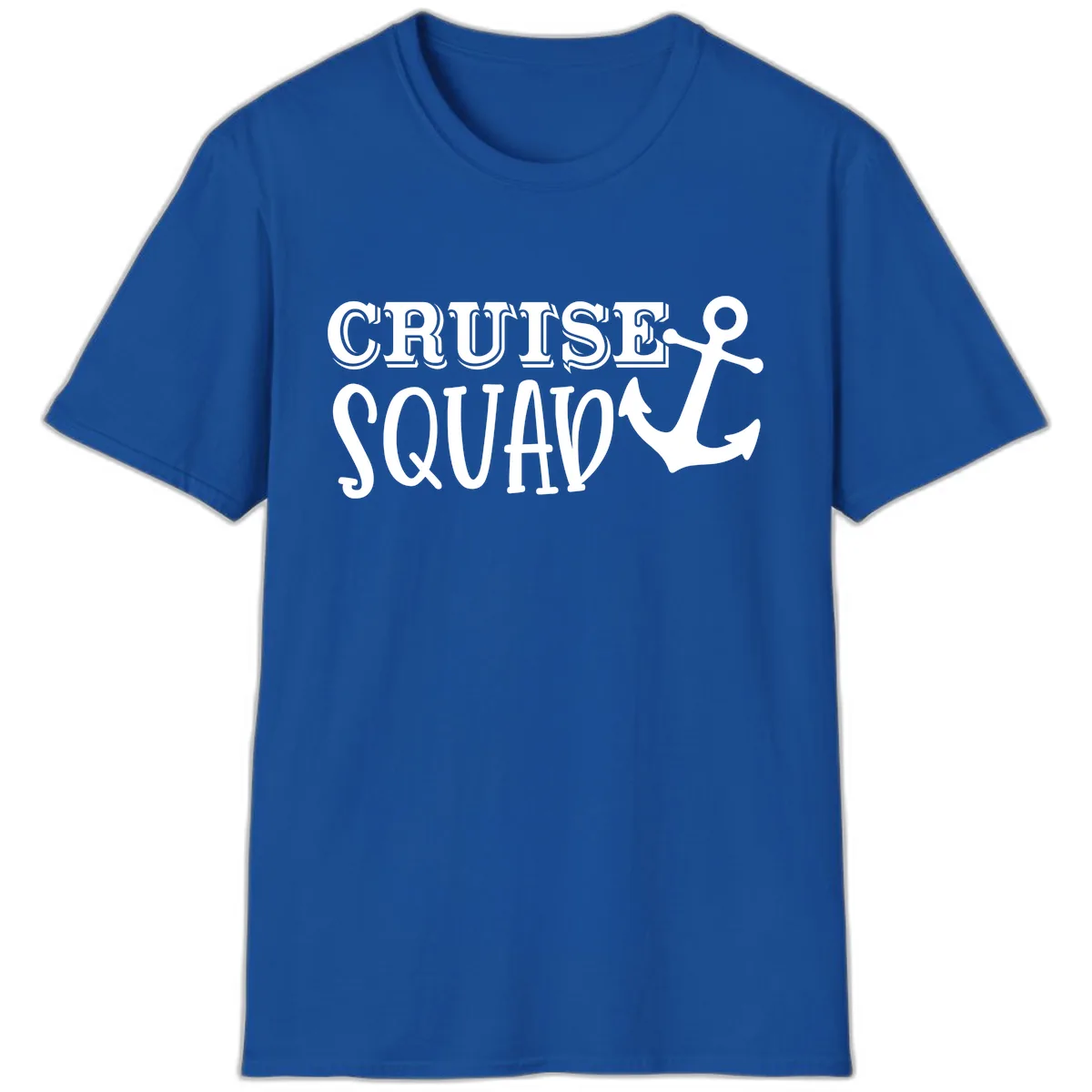 Cruise Squad Anchor T-Shirt in Royal