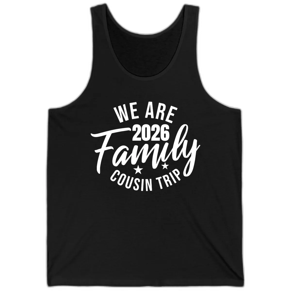 We Are 2026 Family Cousin Trip Tank in Black