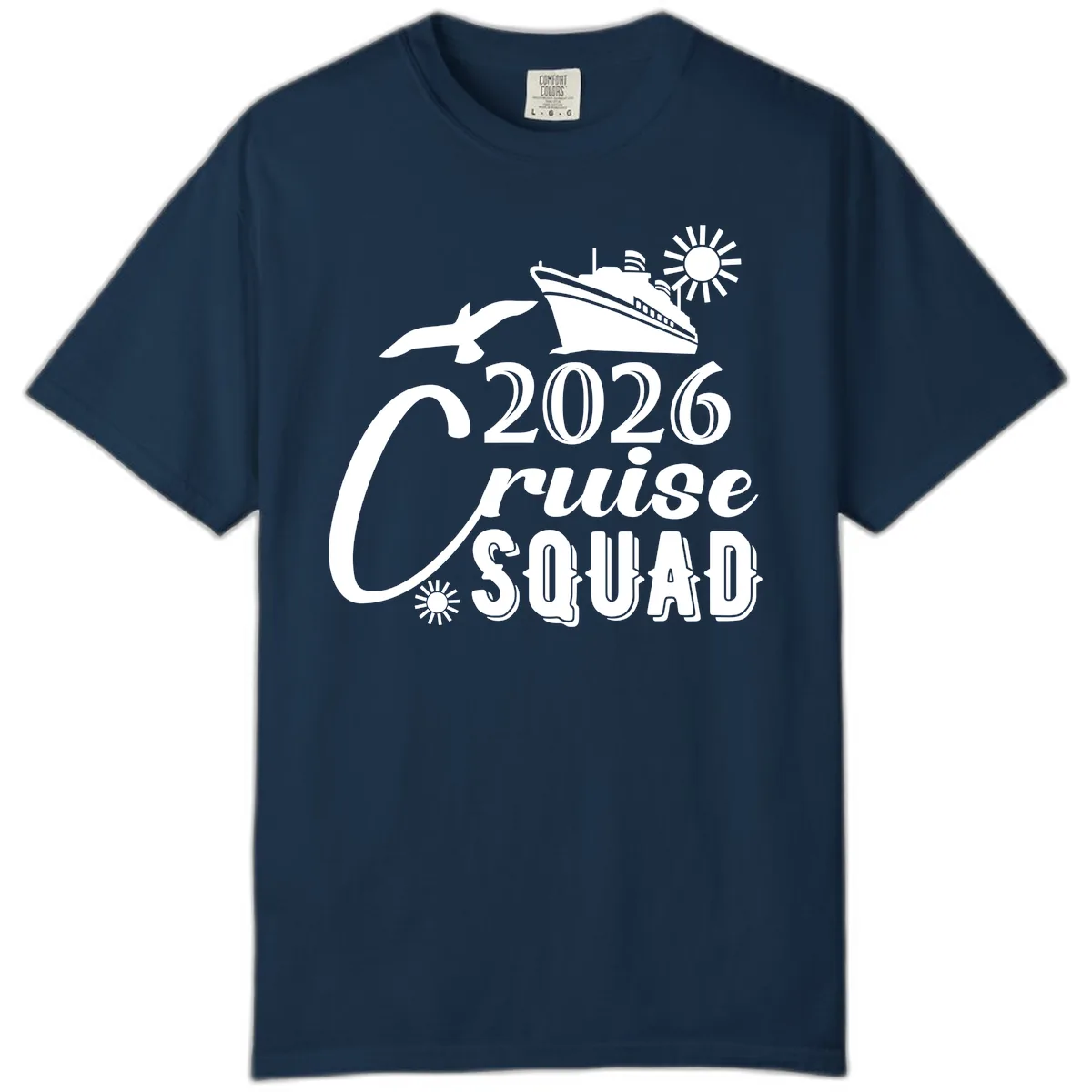 2026 Cruise Squad Comfort Color in True Navy