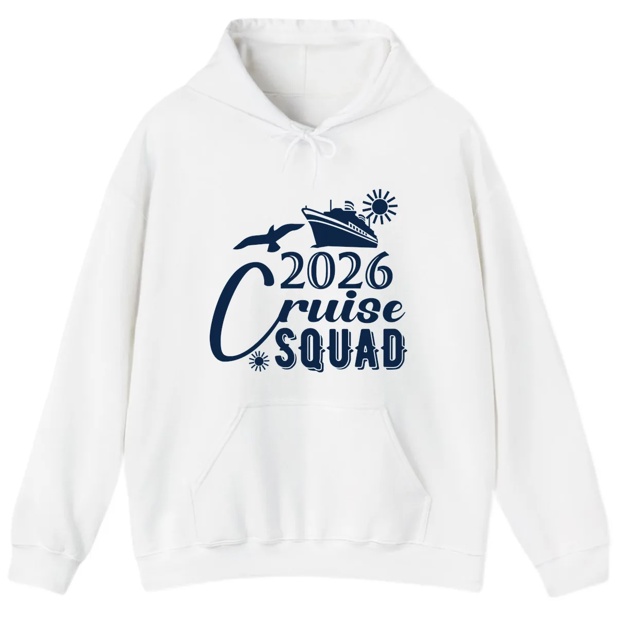 2026 Cruise Squad Hoodie in White