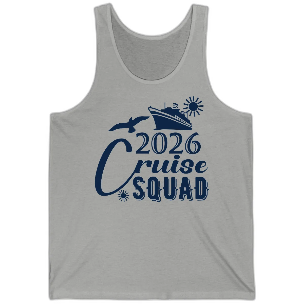 2026 Cruise Squad Tank in Athletic Heather
