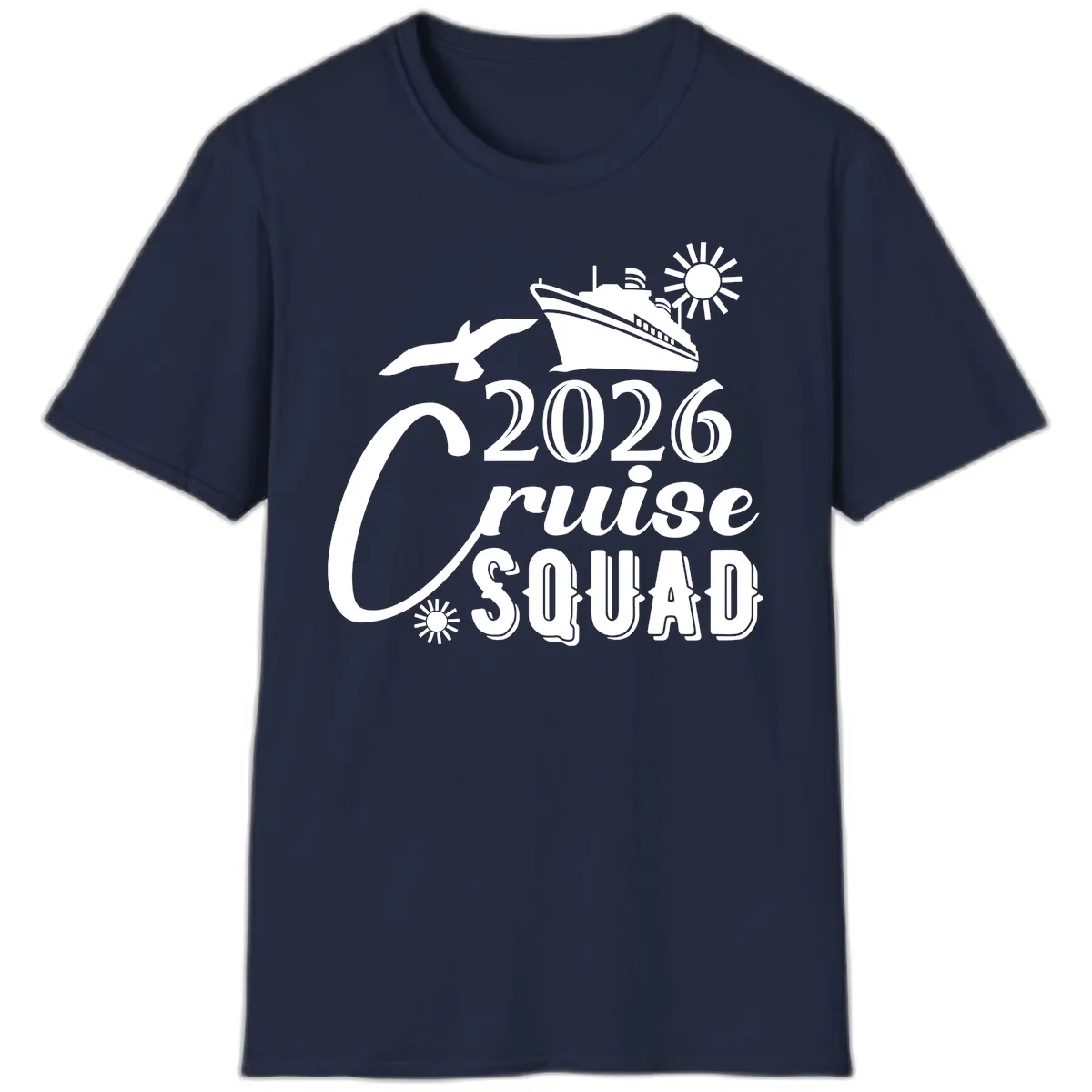2026 Cruise Squad T-Shirt in Navy