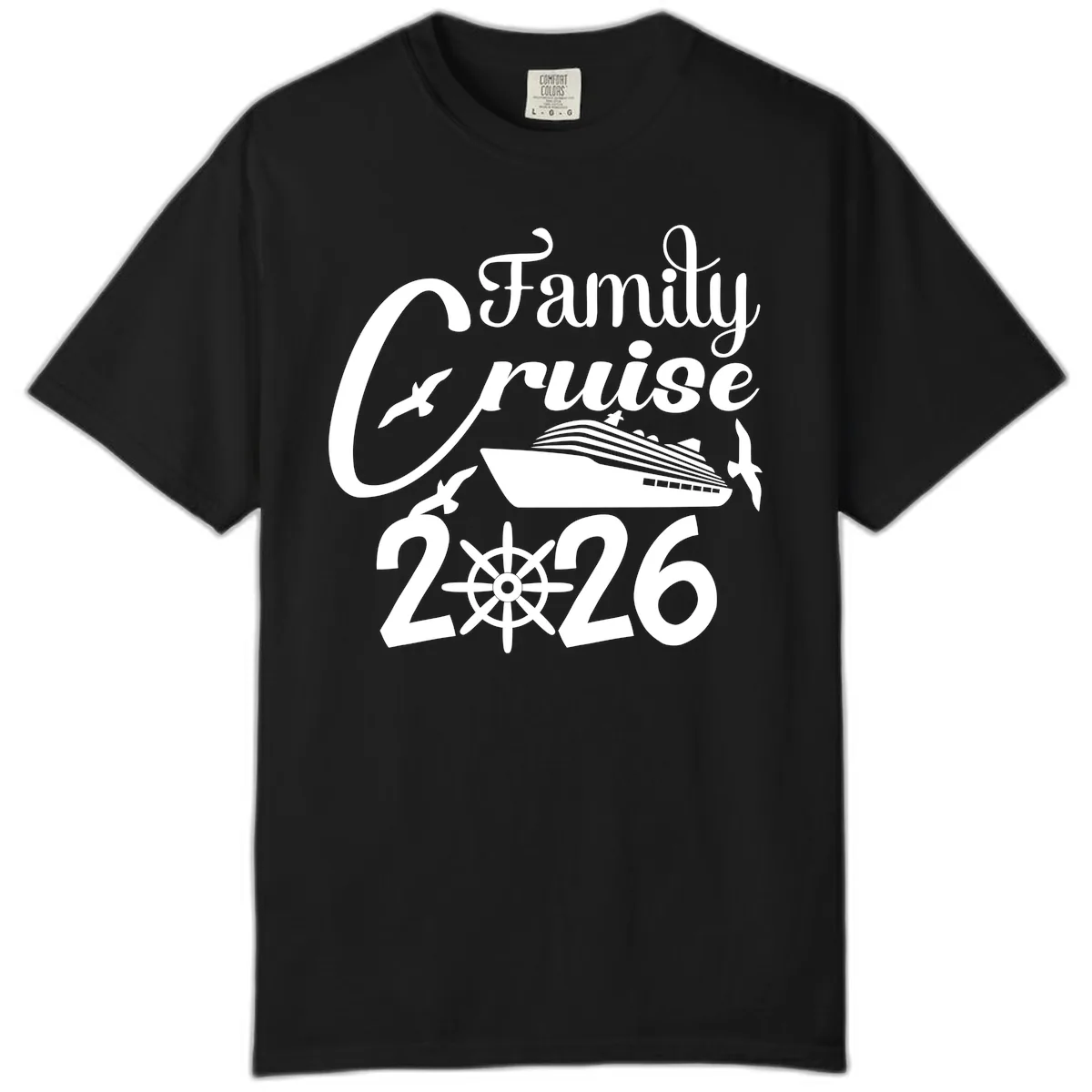 Family Cruise 2026 Comfort Color in Black