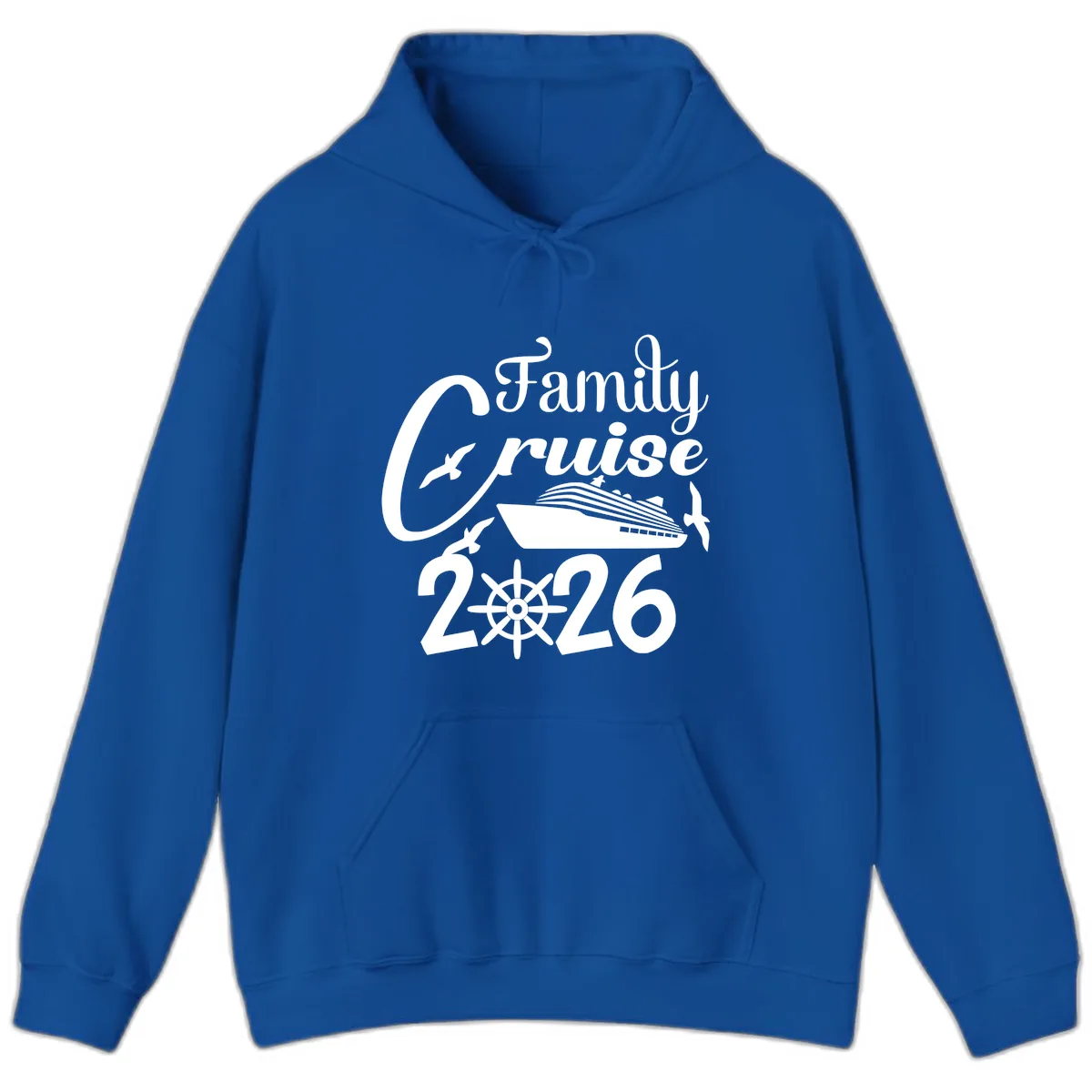 Family Cruise 2026 Hoodie in Royal