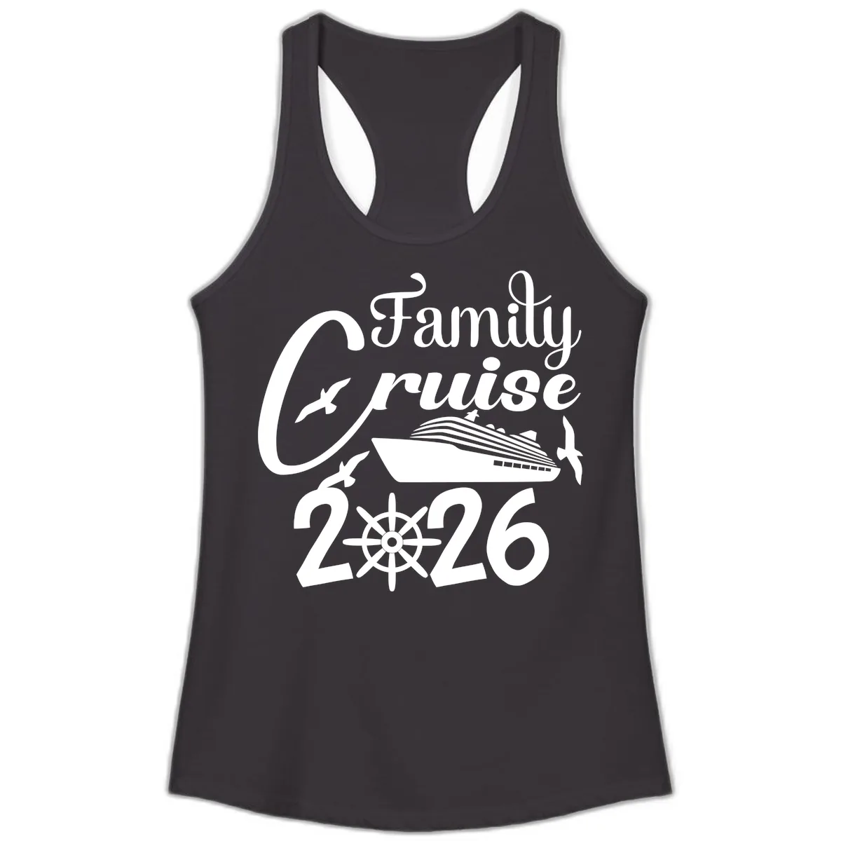 Family Cruise 2026 Ladies Tank in Black