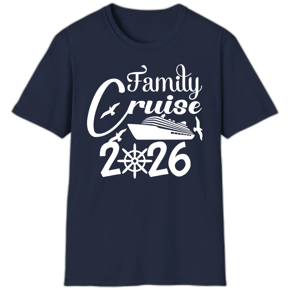 Family Cruise 2026 T-Shirt in Navy