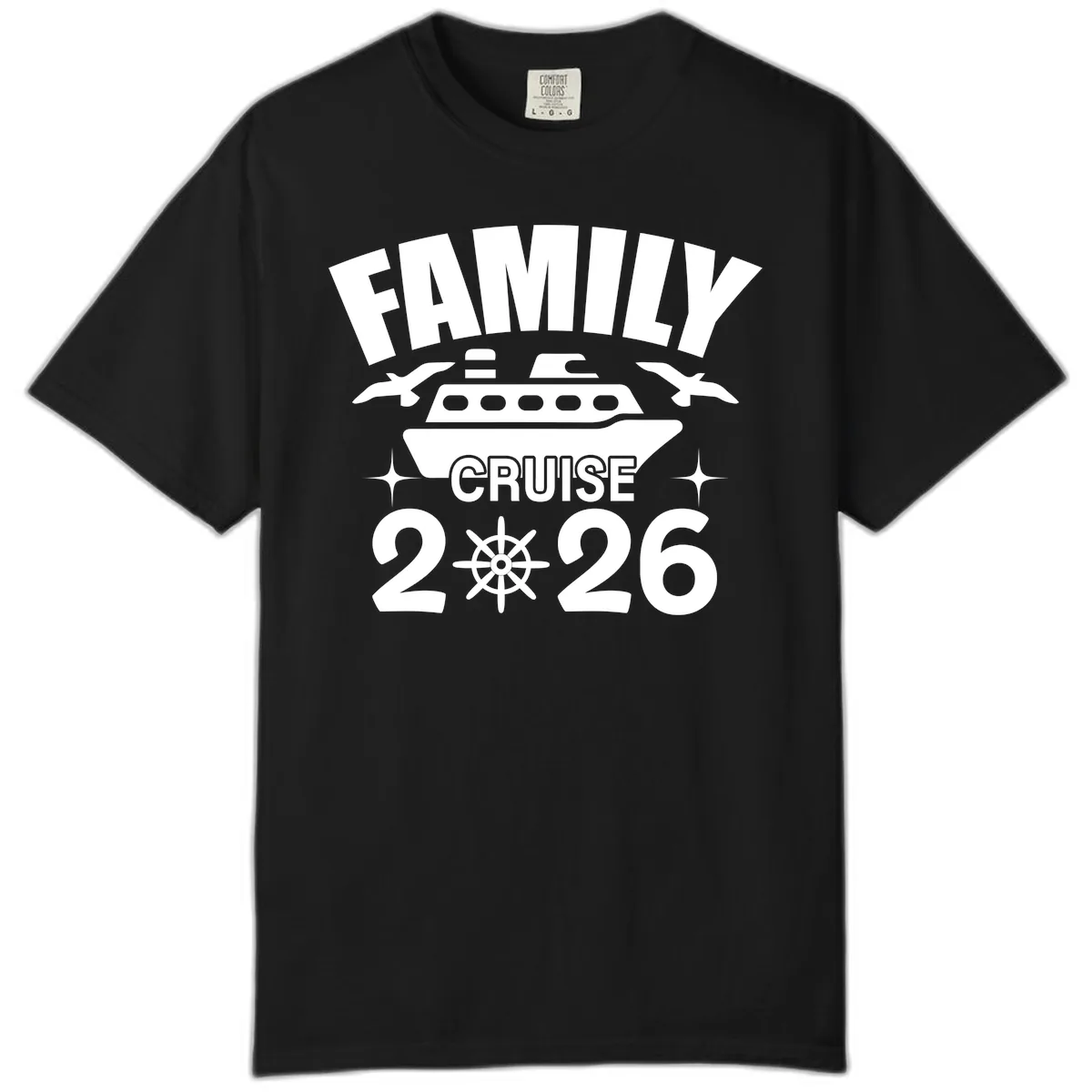 Family Cruise 2026 Comfort Color in Black