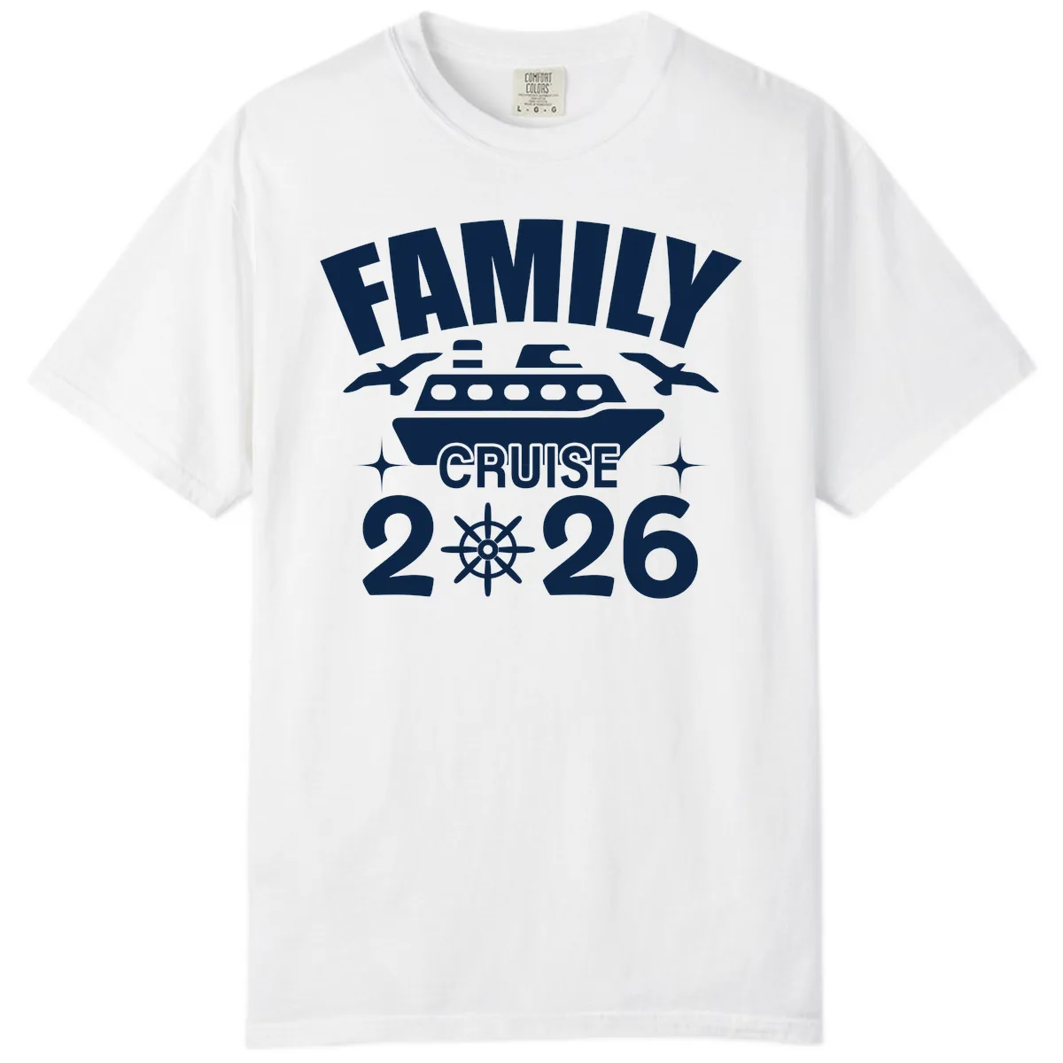 Family Cruise 2026 Comfort Color in White