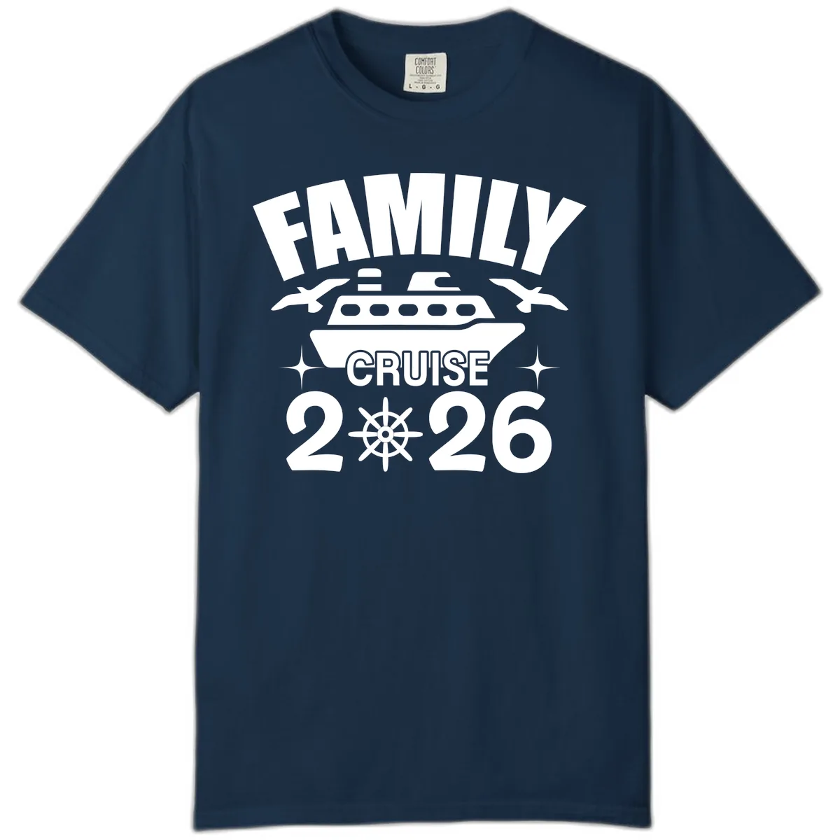 Family Cruise 2026 Comfort Color in True Navy