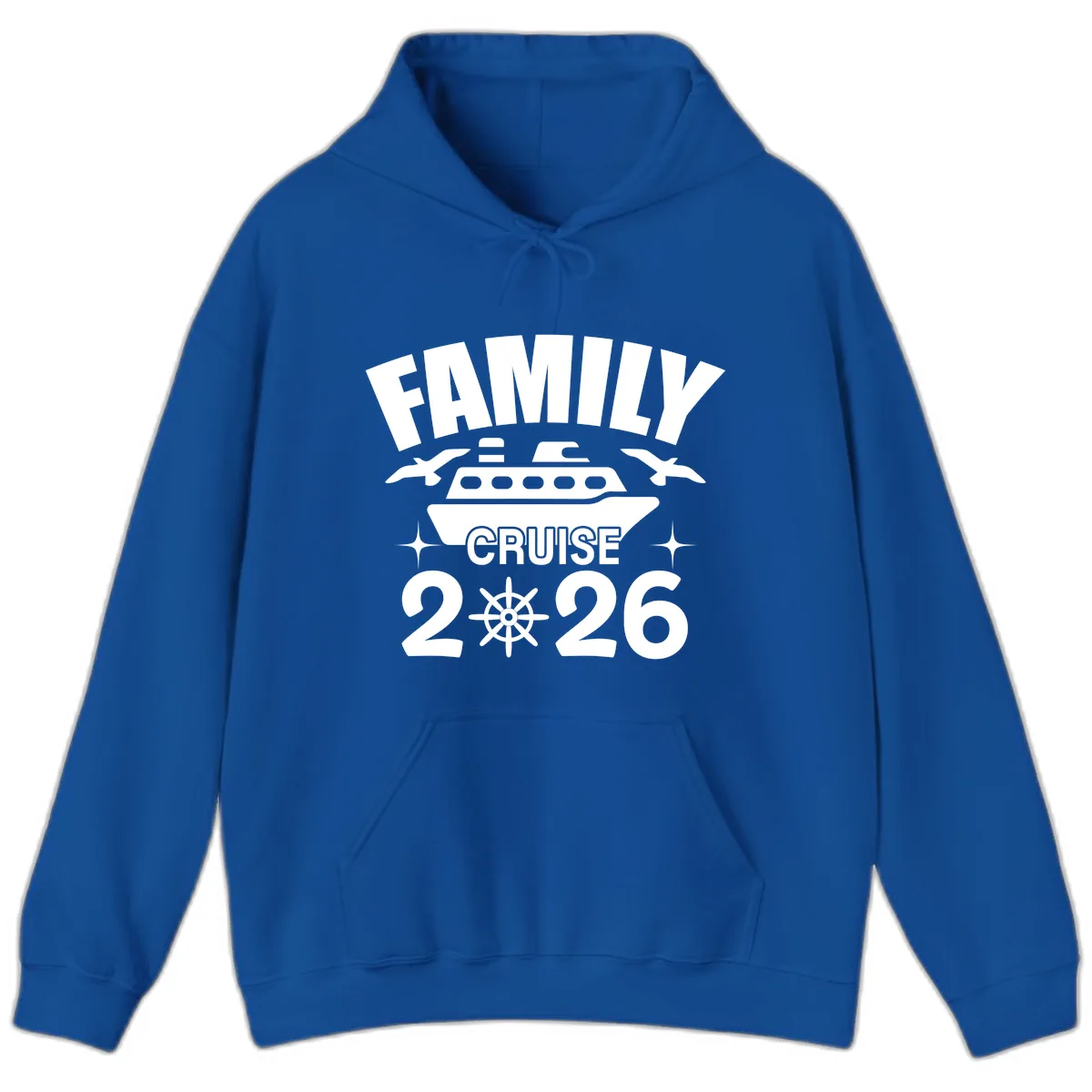 Family Cruise 2026 Hoodie in Royal