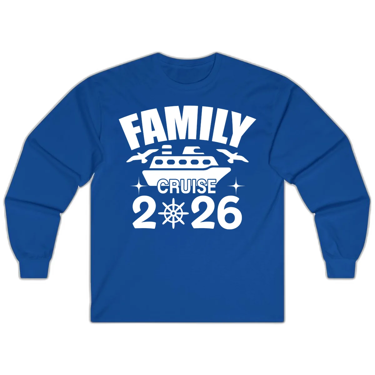 Family Cruise 2026 Long Sleeve in Royal
