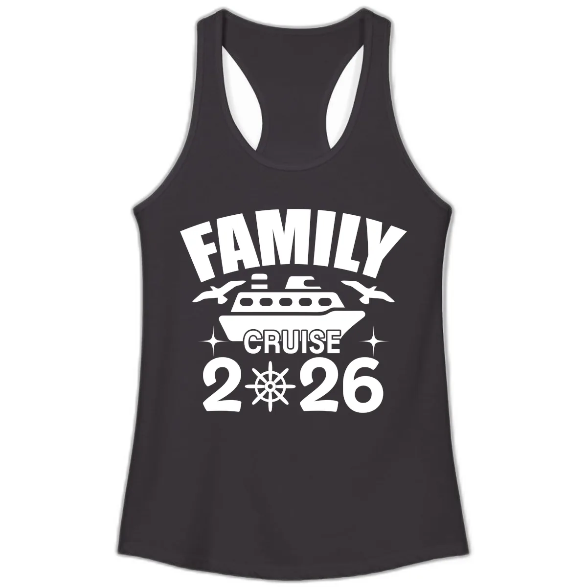 Family Cruise 2026 Ladies Tank in Black