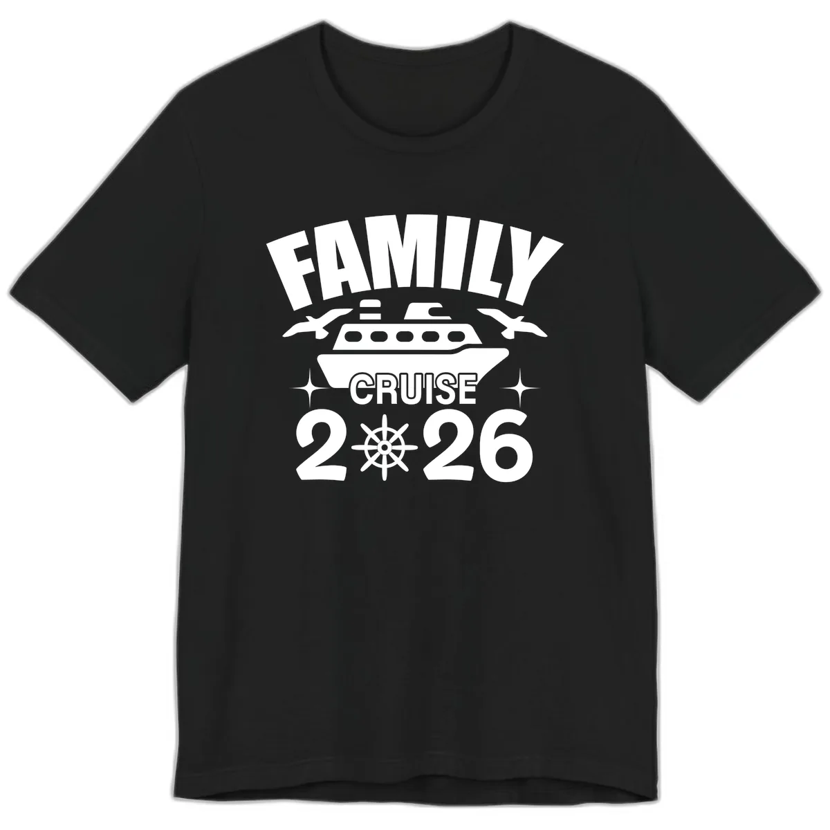 Family Cruise 2026 Premium T-Shirt in Black