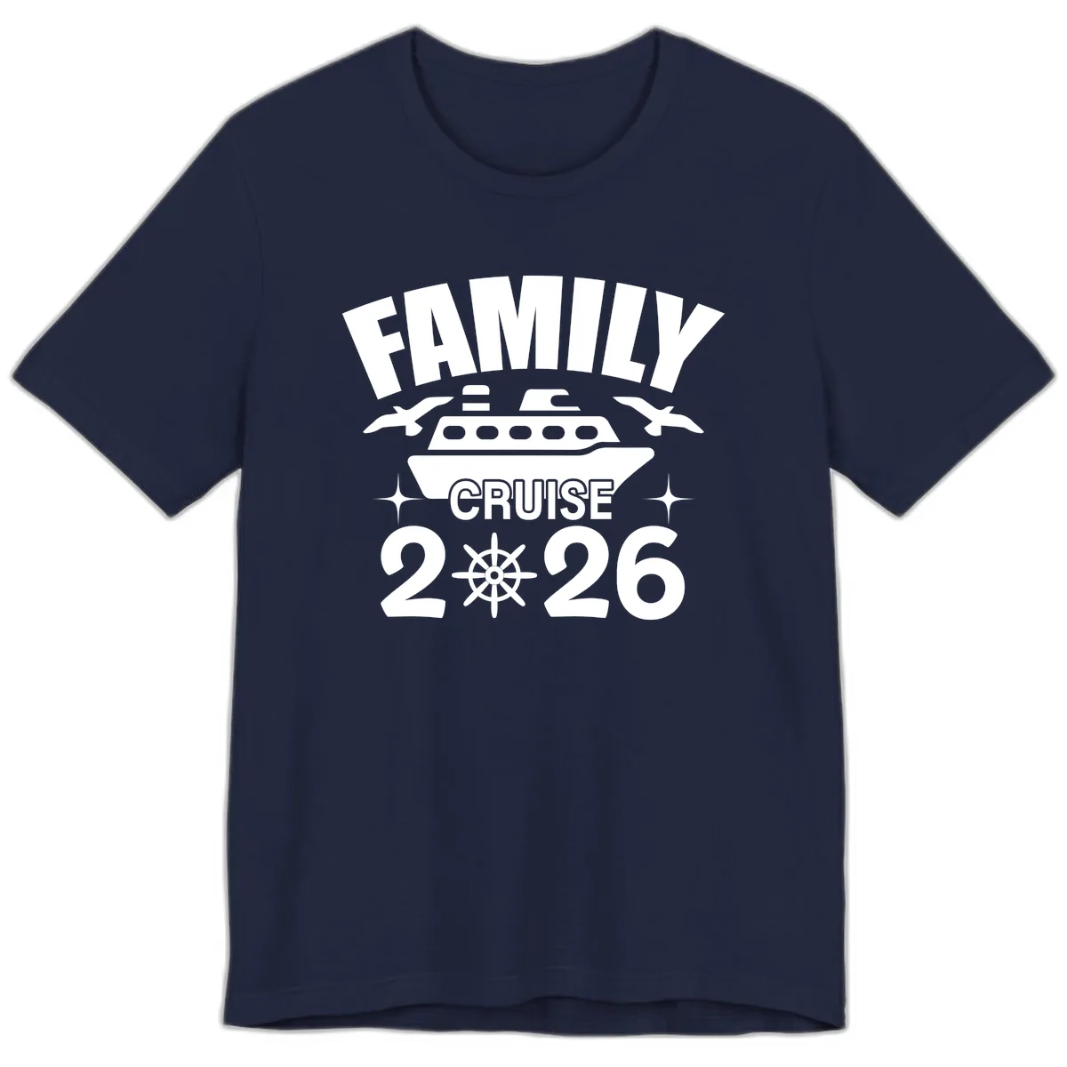 Family Cruise 2026 Premium T-Shirt in Navy
