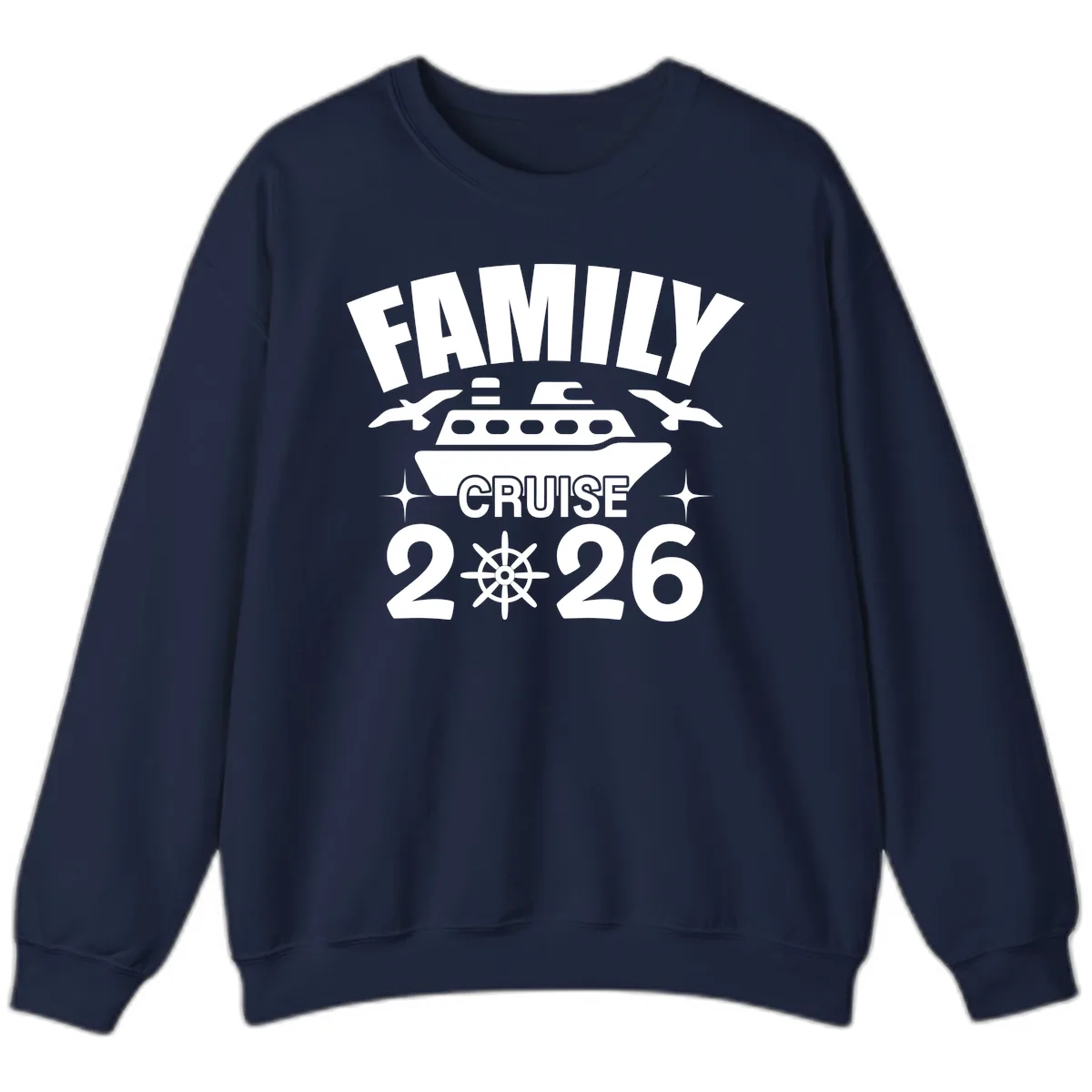 Family Cruise 2026 Sweatshirt in Navy