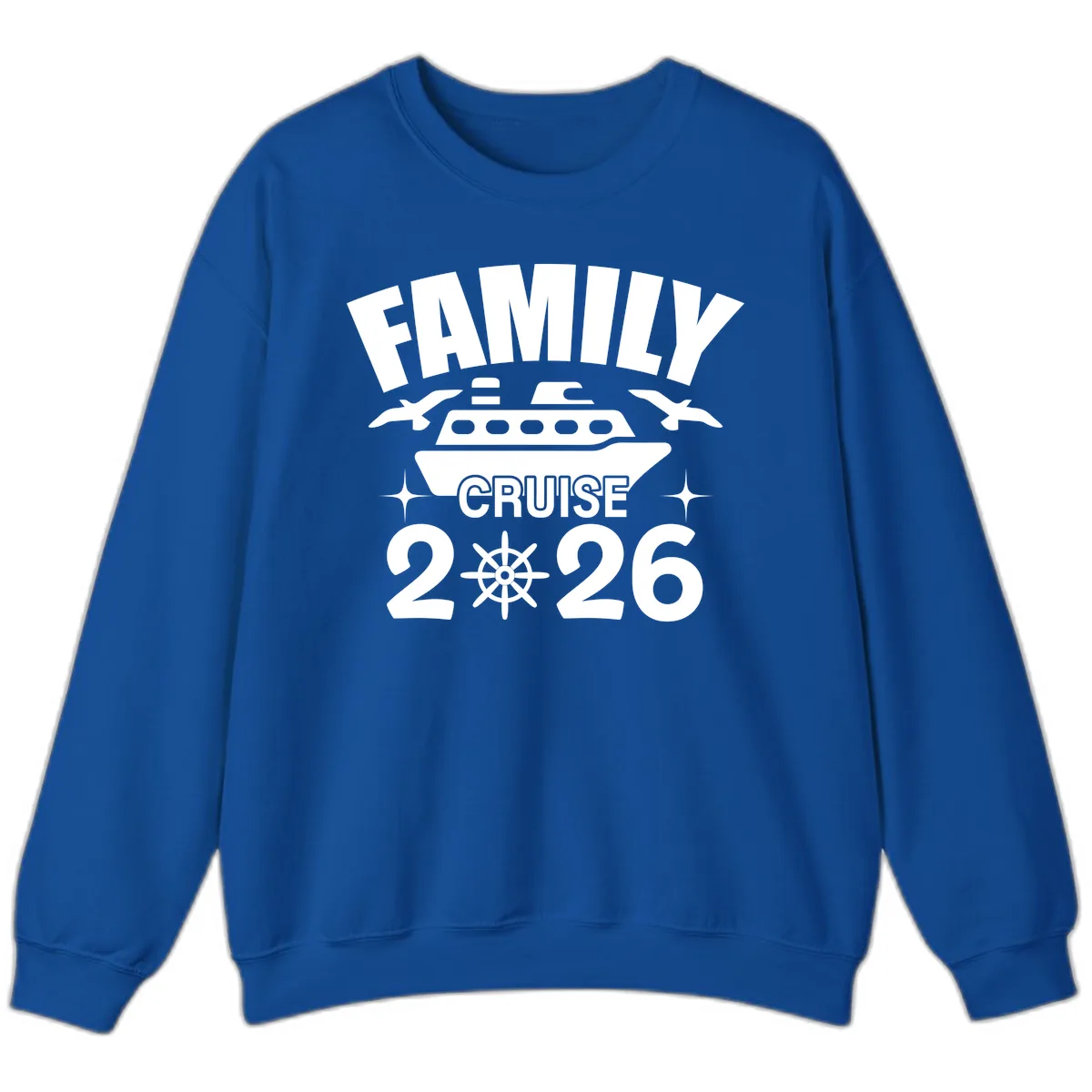 Family Cruise 2026 Sweatshirt in Royal