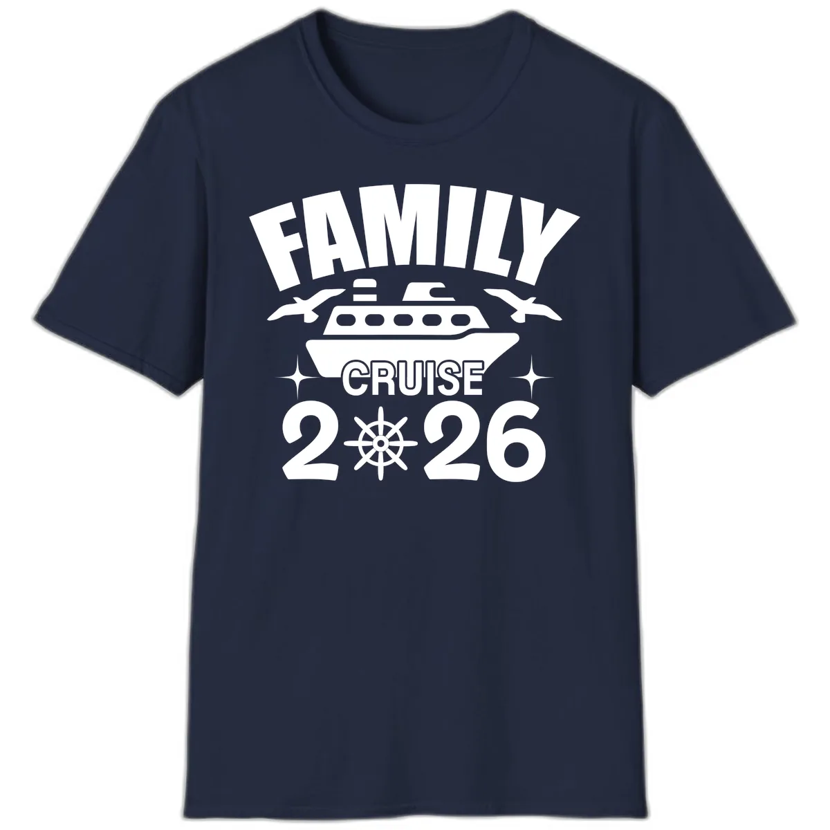 Family Cruise 2026 T-Shirt in Navy