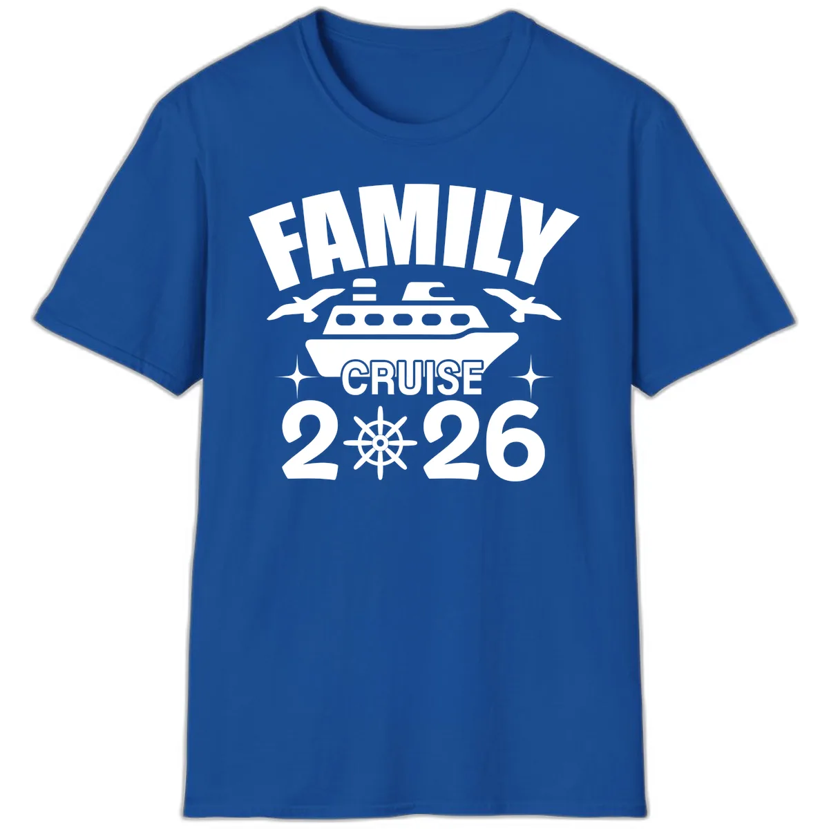 Family Cruise 2026 T-Shirt in Royal