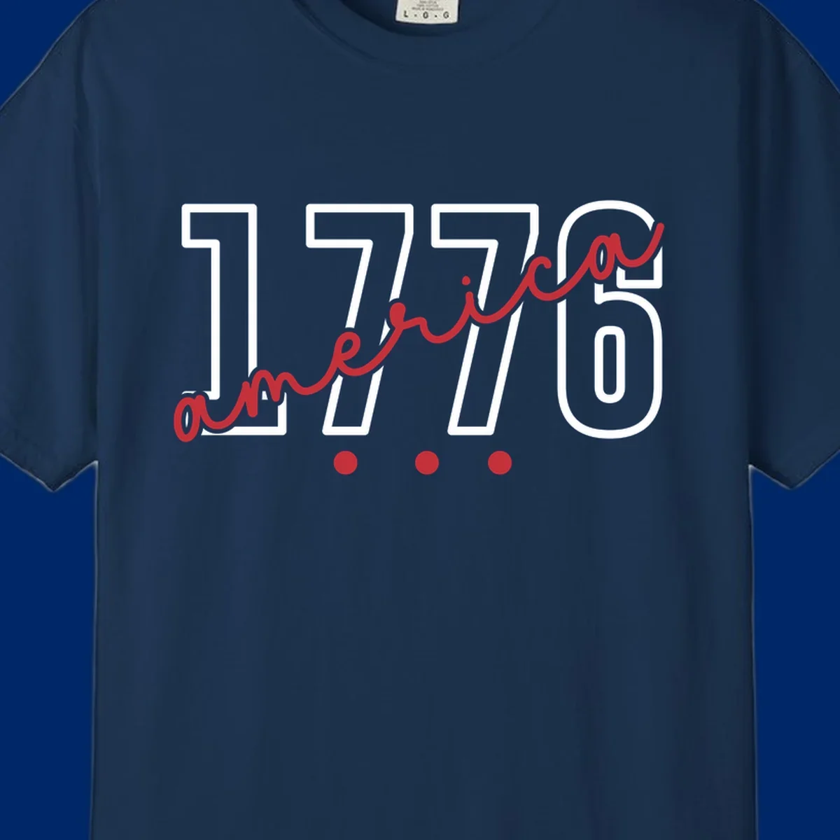 Red script text 'america' with three red dots below, commemorating the america-250th-script celebration.