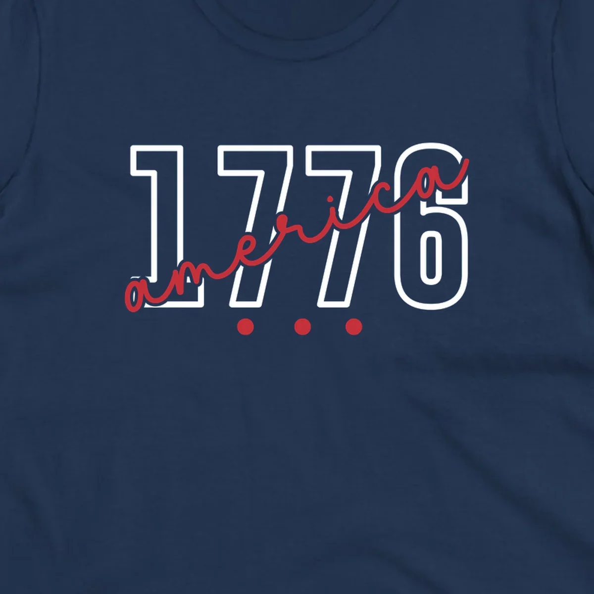 Red script text 'america' with three red dots below, commemorating the america-250th-script celebration.
