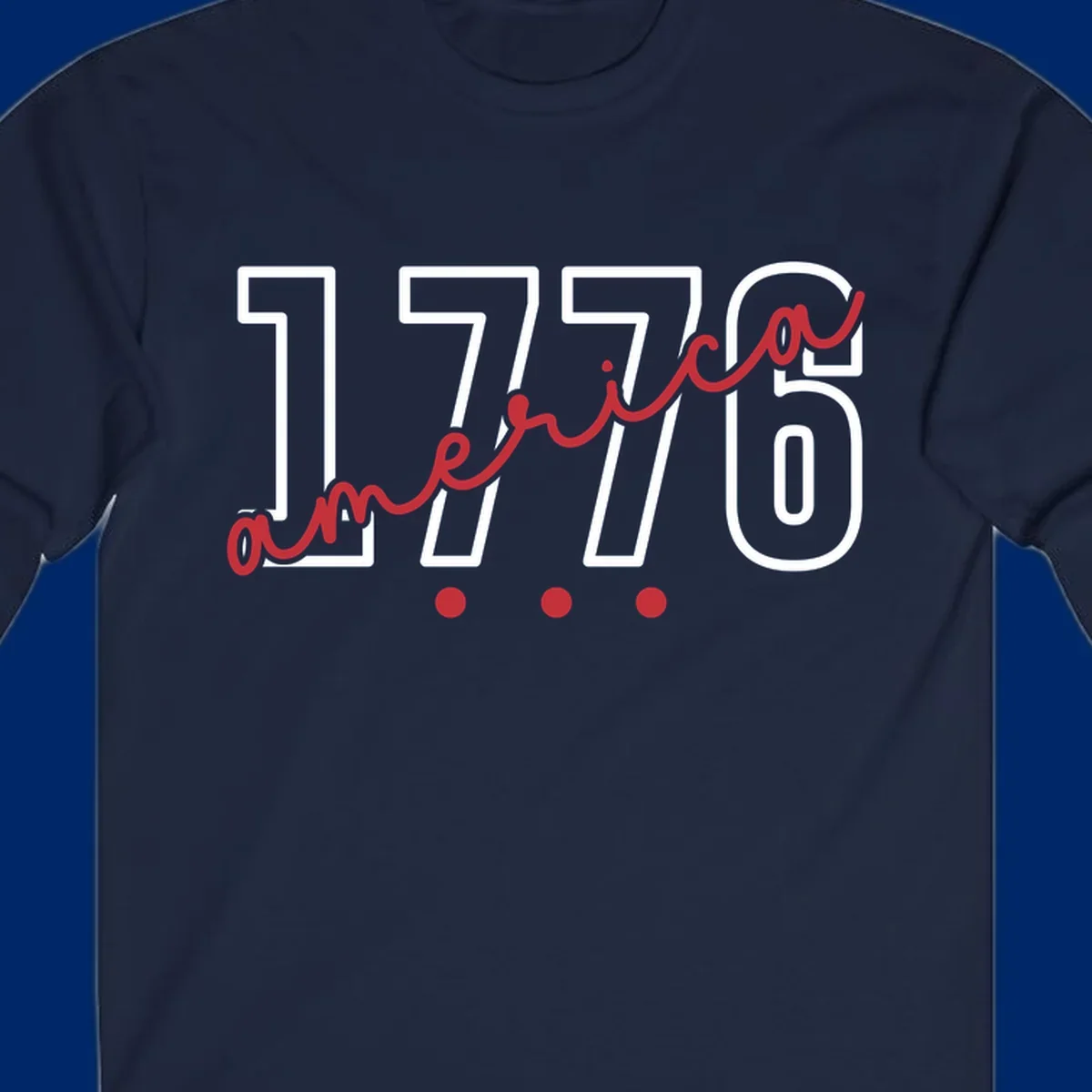 Red script text 'america' with three red dots below, commemorating the america-250th-script celebration.