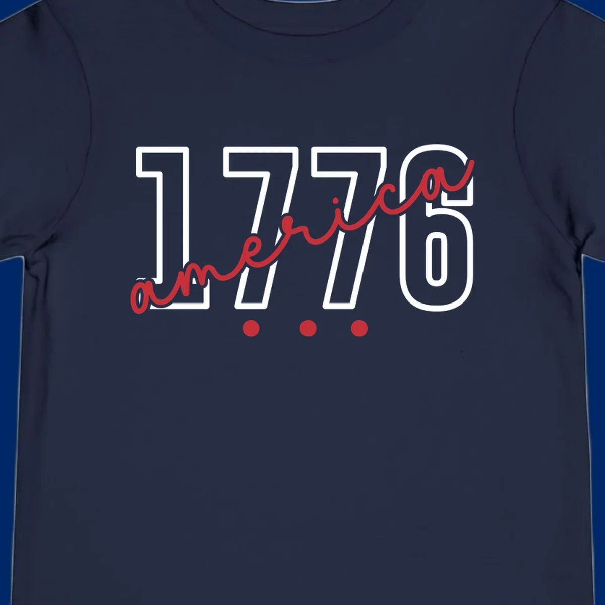 Red script text 'america' with three red dots below, commemorating the america-250th-script celebration.