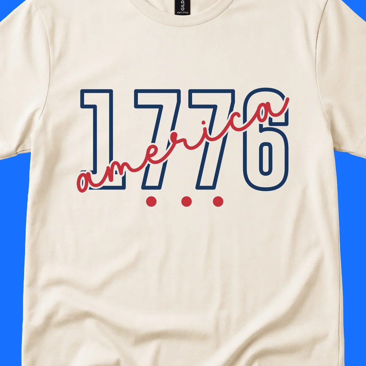 Red script text 'america' with three red dots below, commemorating the america-250th-script celebration.