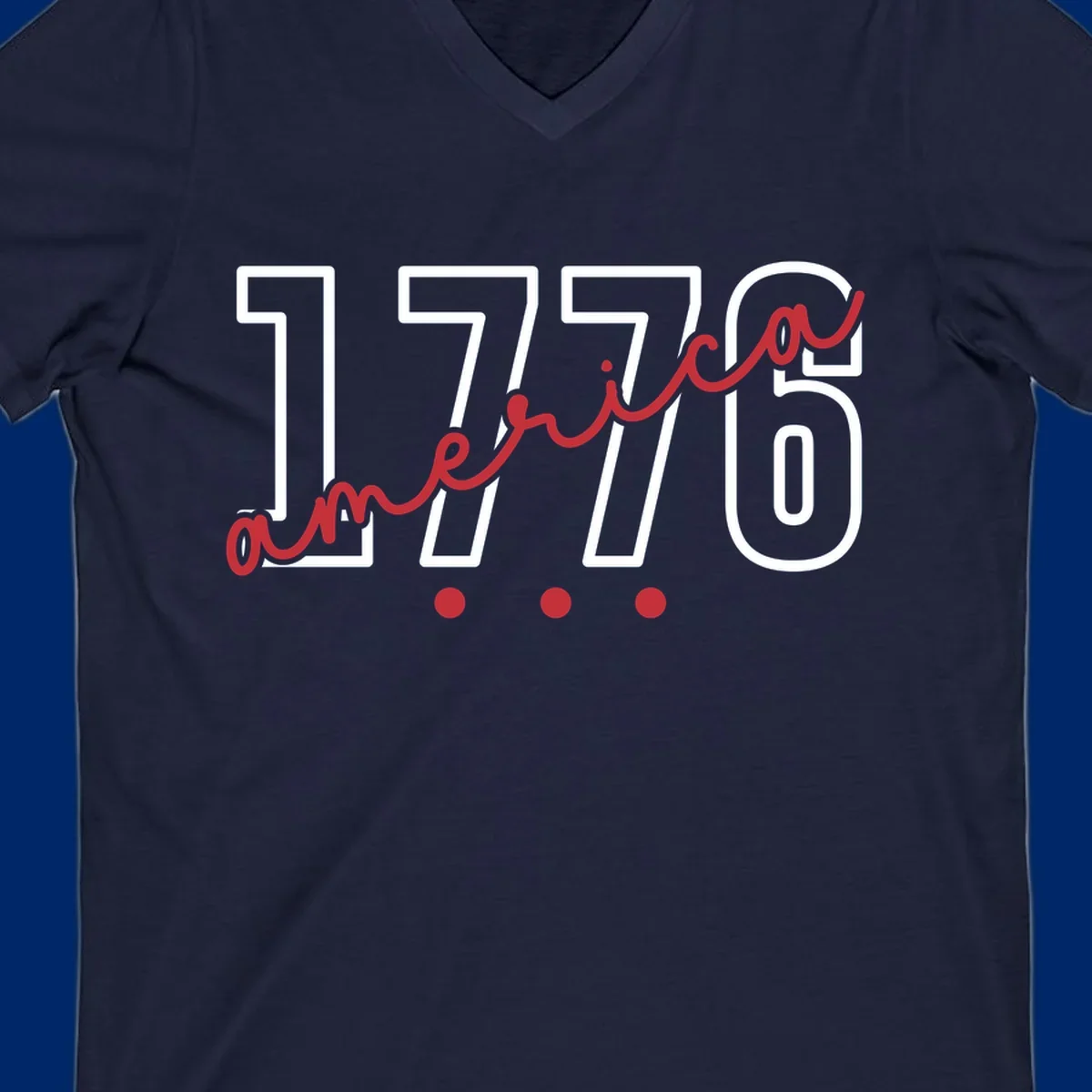 Red script text 'america' with three red dots below, commemorating the america-250th-script celebration.