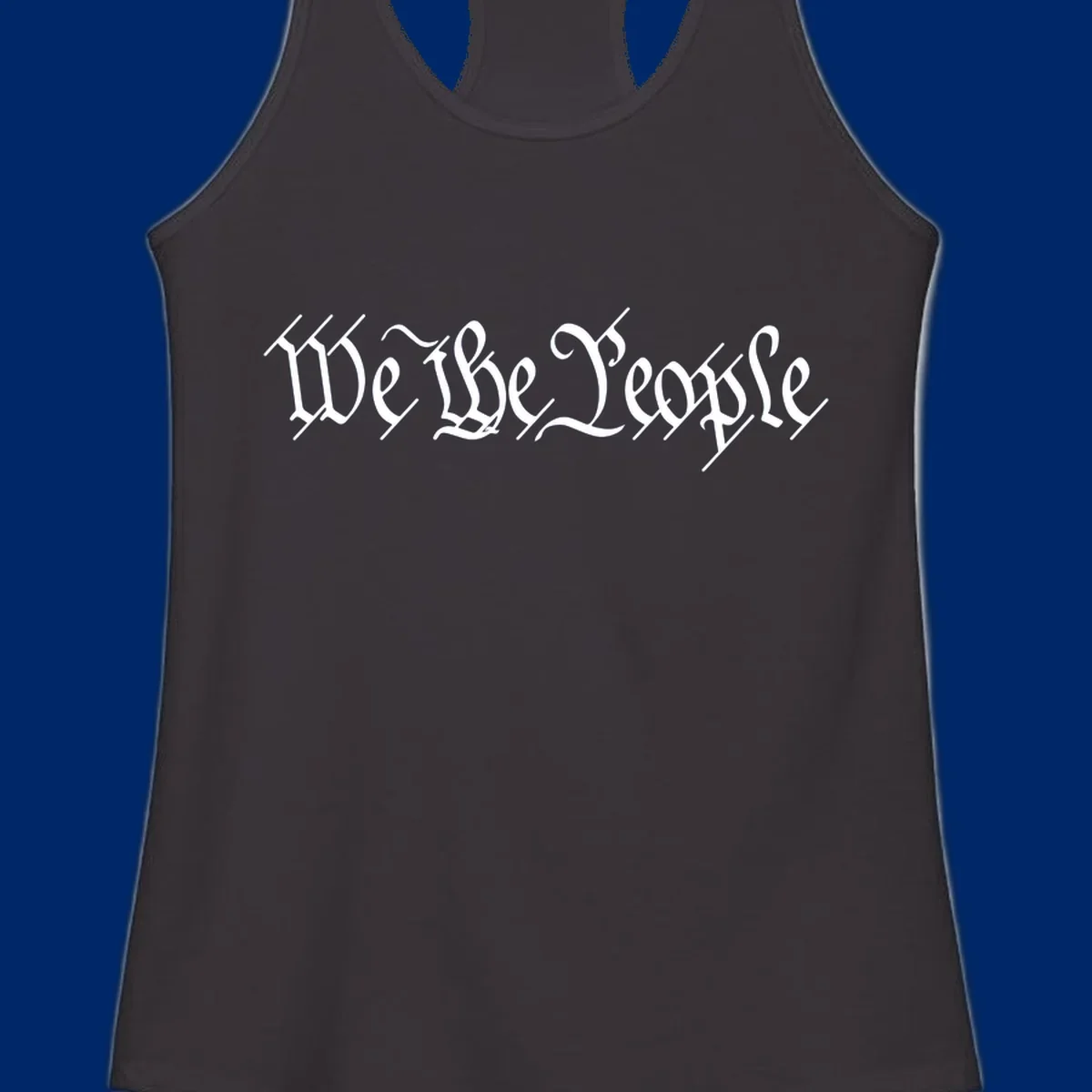 The phrase 'WE THE PEOPLE' is written in a decorative white calligraphic font, representing the we-the-people-heritage.