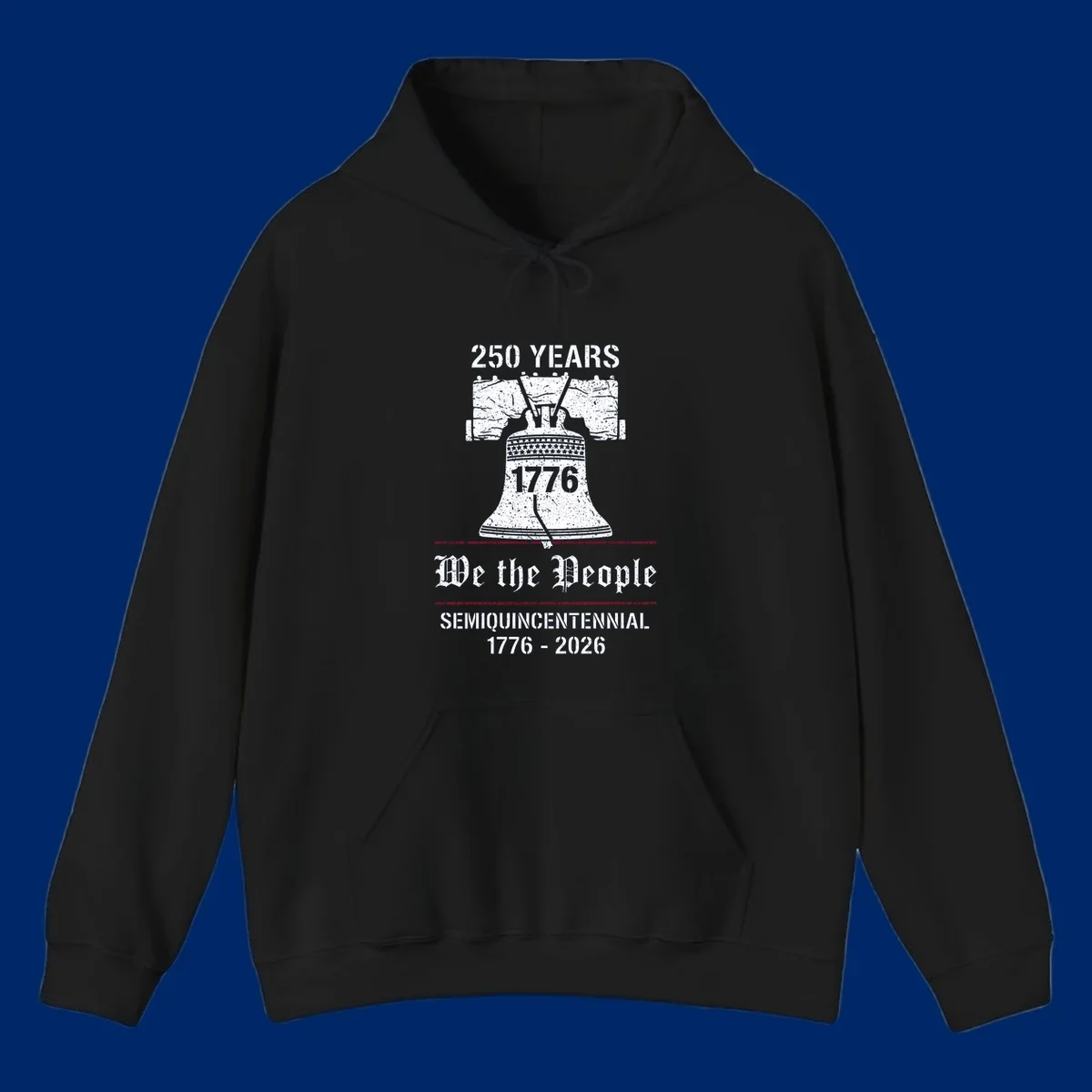 America 250 Semiquincentennial Liberty Bell design with '250 YEARS', '1776', 'We the People', 'SEMIQUINCENTENNIAL 1776-2026' text.