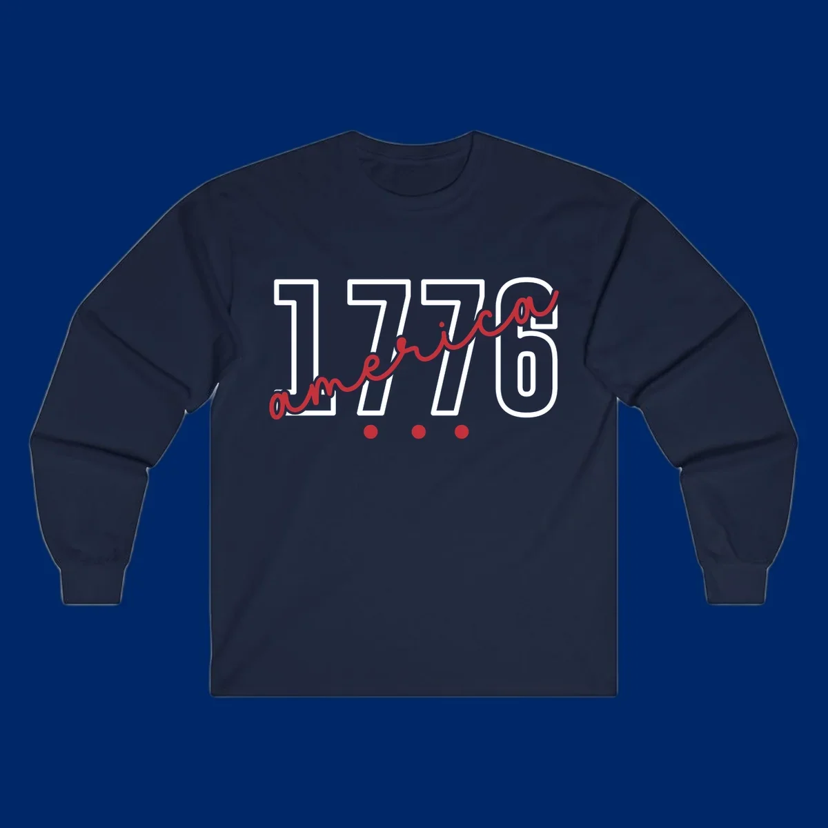 Red script text 'america' with three red dots below, commemorating the america-250th-script celebration.