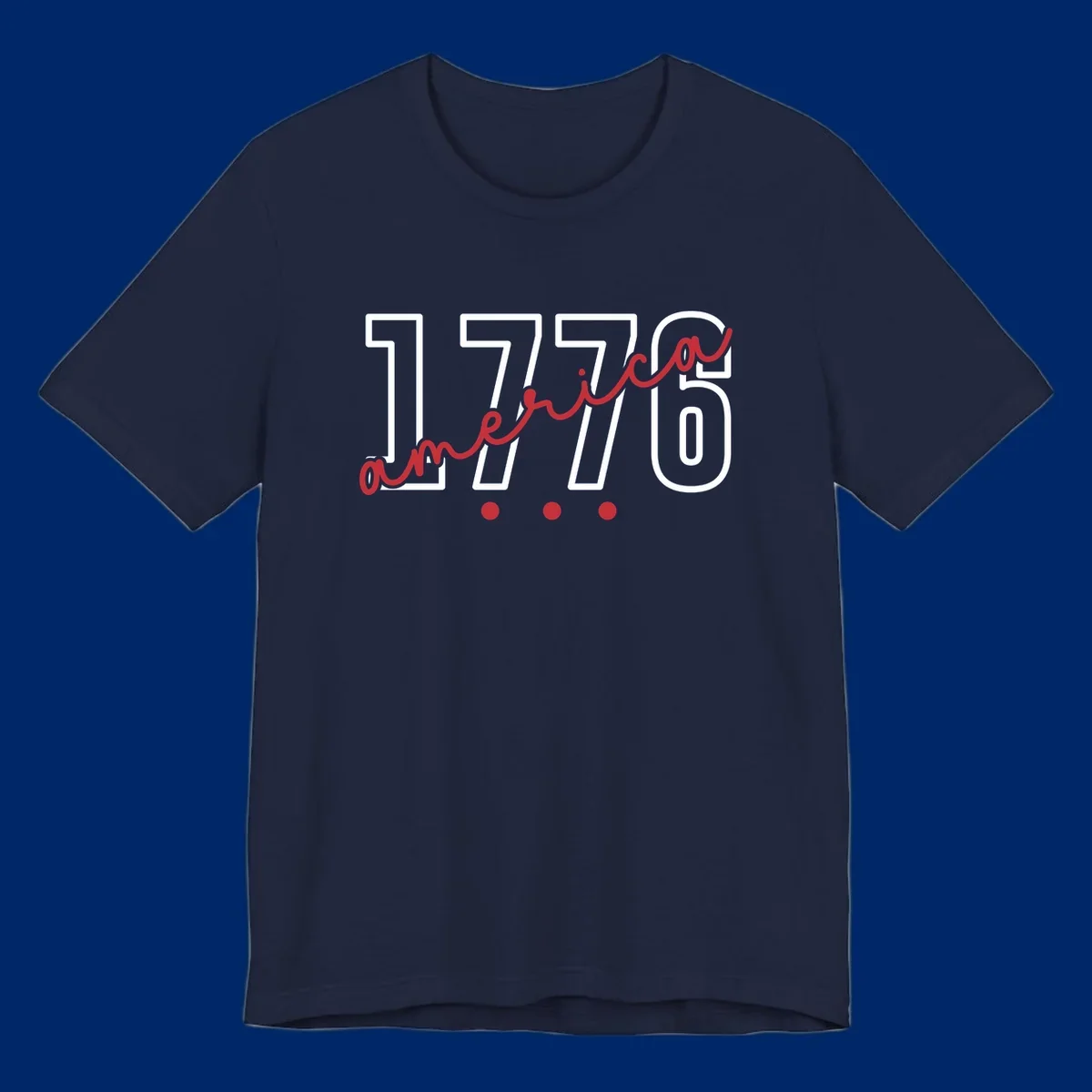 Red script text 'america' with three red dots below, commemorating the america-250th-script celebration.