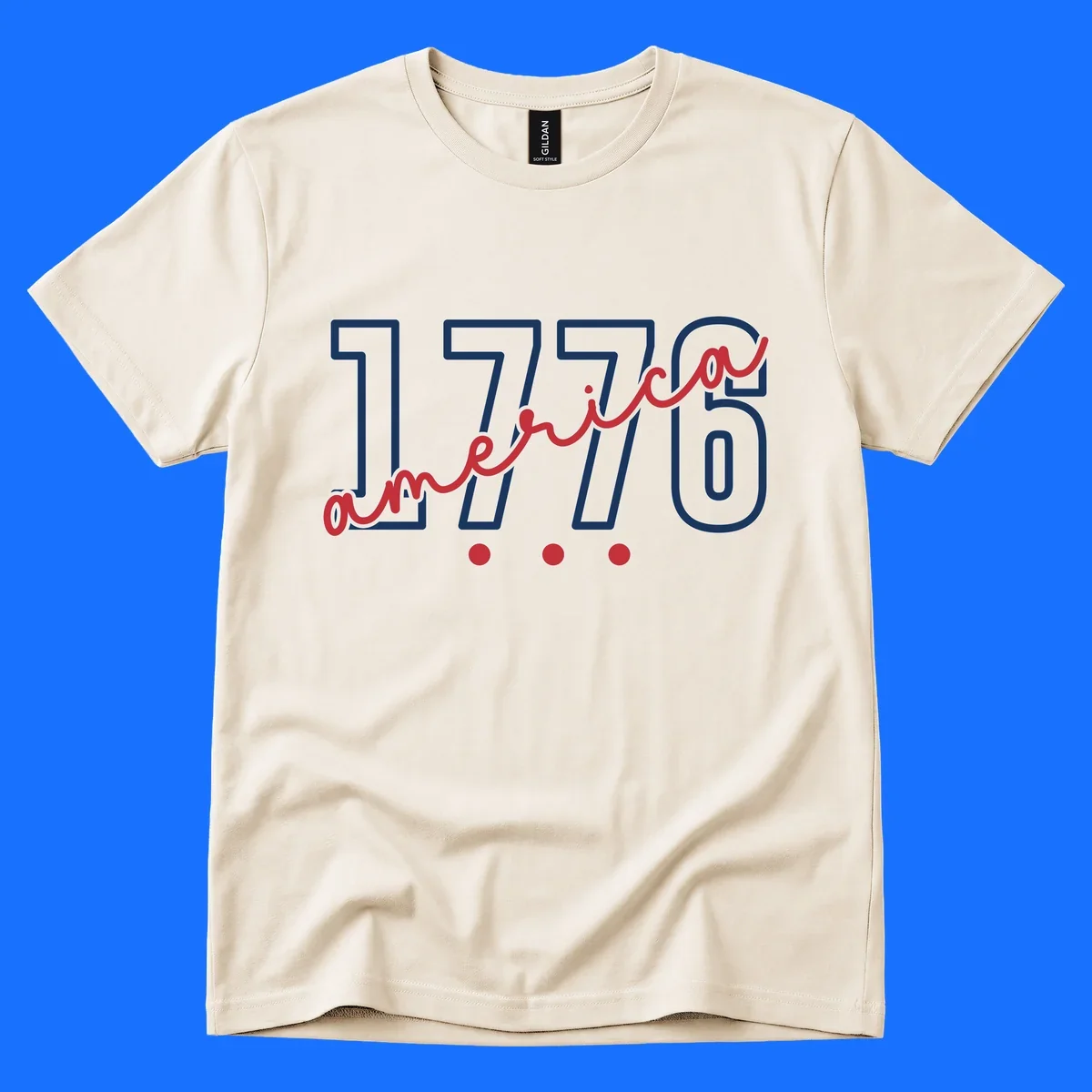 Red script text 'america' with three red dots below, commemorating the america-250th-script celebration.