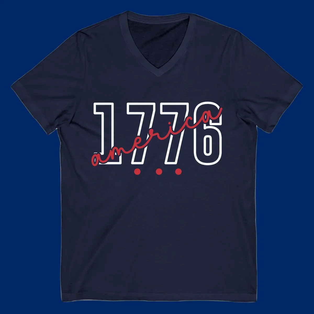 Red script text 'america' with three red dots below, commemorating the america-250th-script celebration.