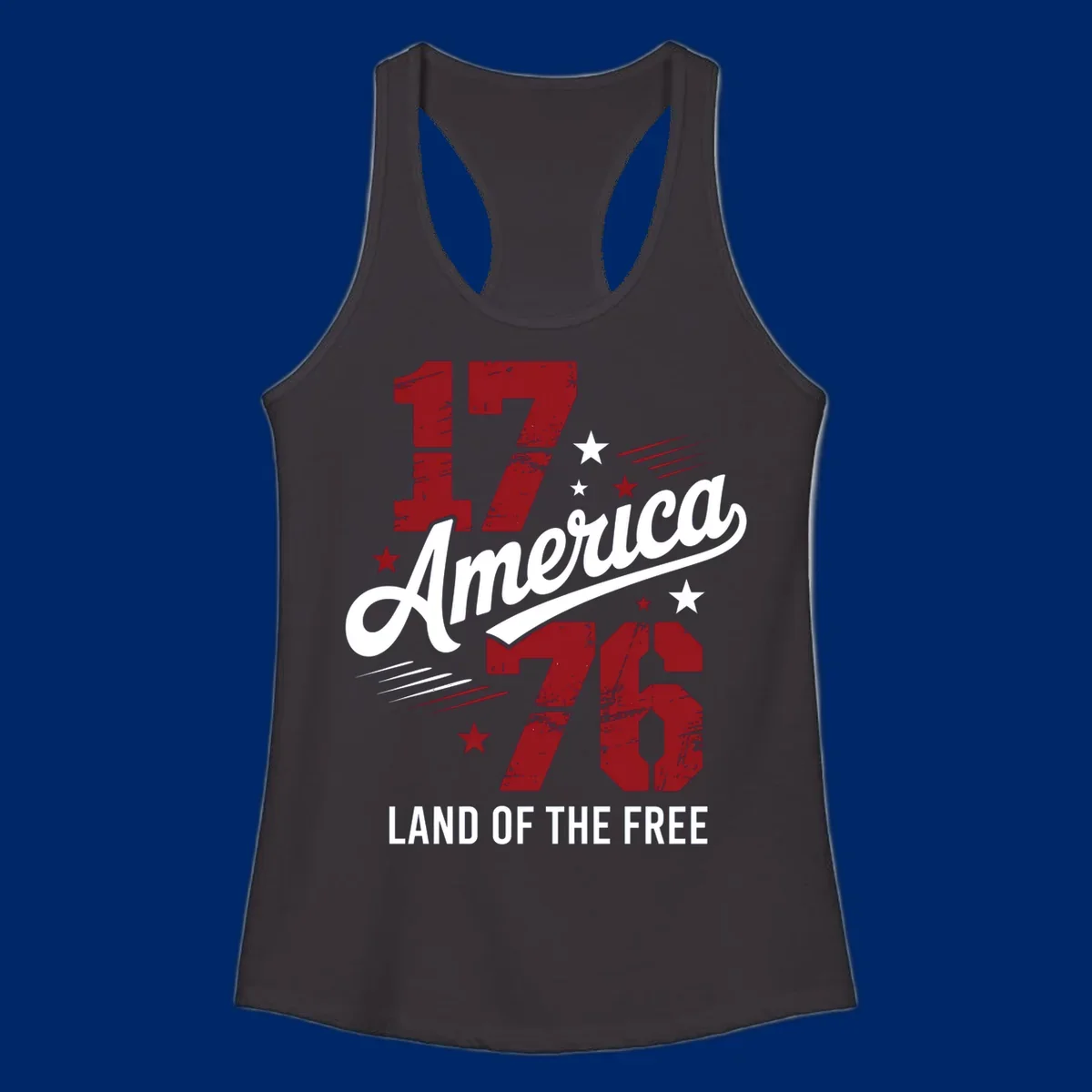 Distressed red '1776' numbers with red and white stars and streaks on a white background, representing 1776-distressed-patriotic theme.