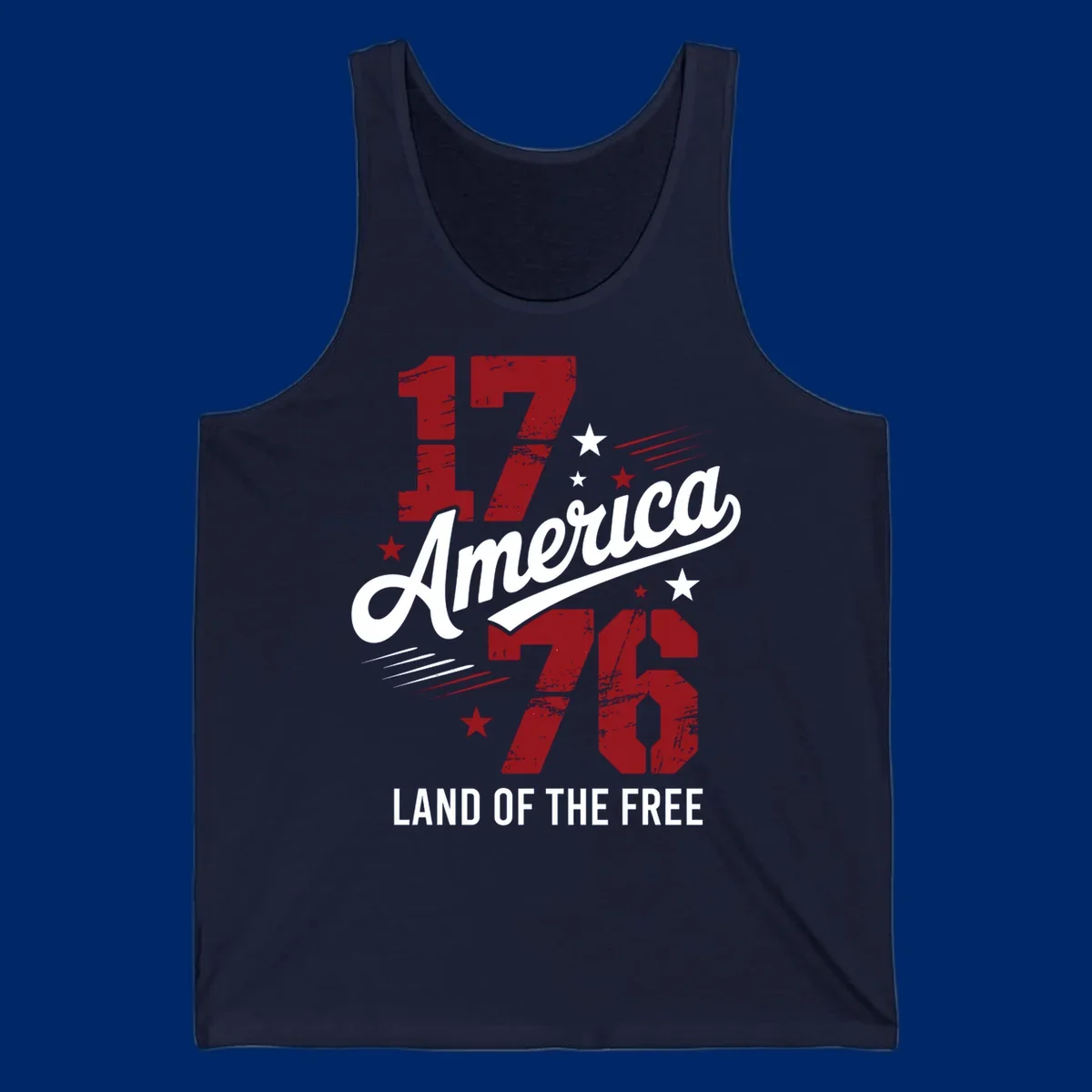 Distressed red '1776' numbers with red and white stars and streaks on a white background, representing 1776-distressed-patriotic theme.