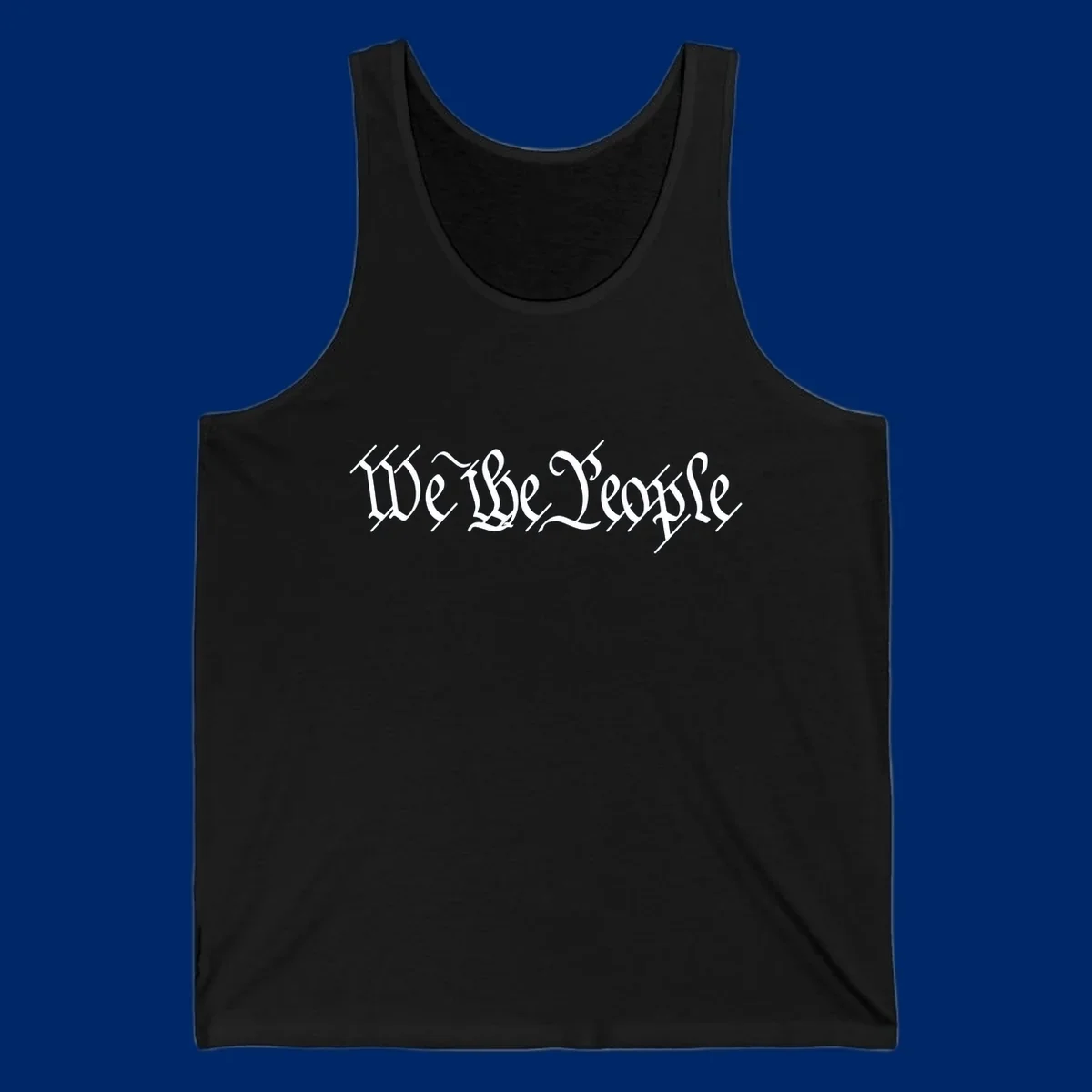 The phrase 'WE THE PEOPLE' is written in a decorative white calligraphic font, representing the we-the-people-heritage.