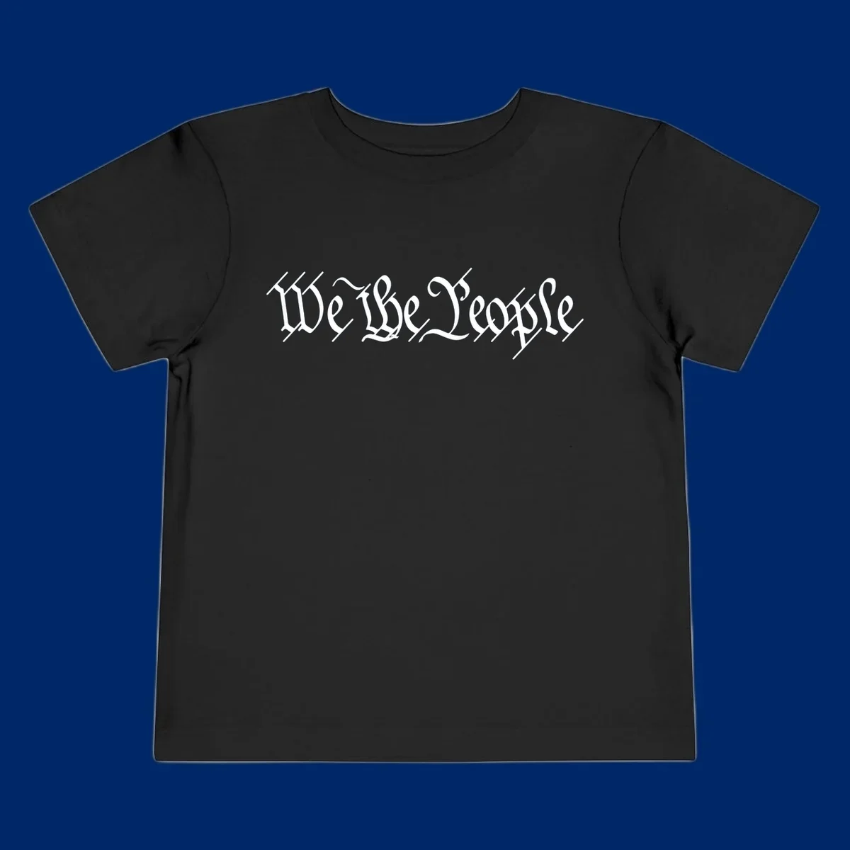 The phrase 'WE THE PEOPLE' is written in a decorative white calligraphic font, representing the we-the-people-heritage.