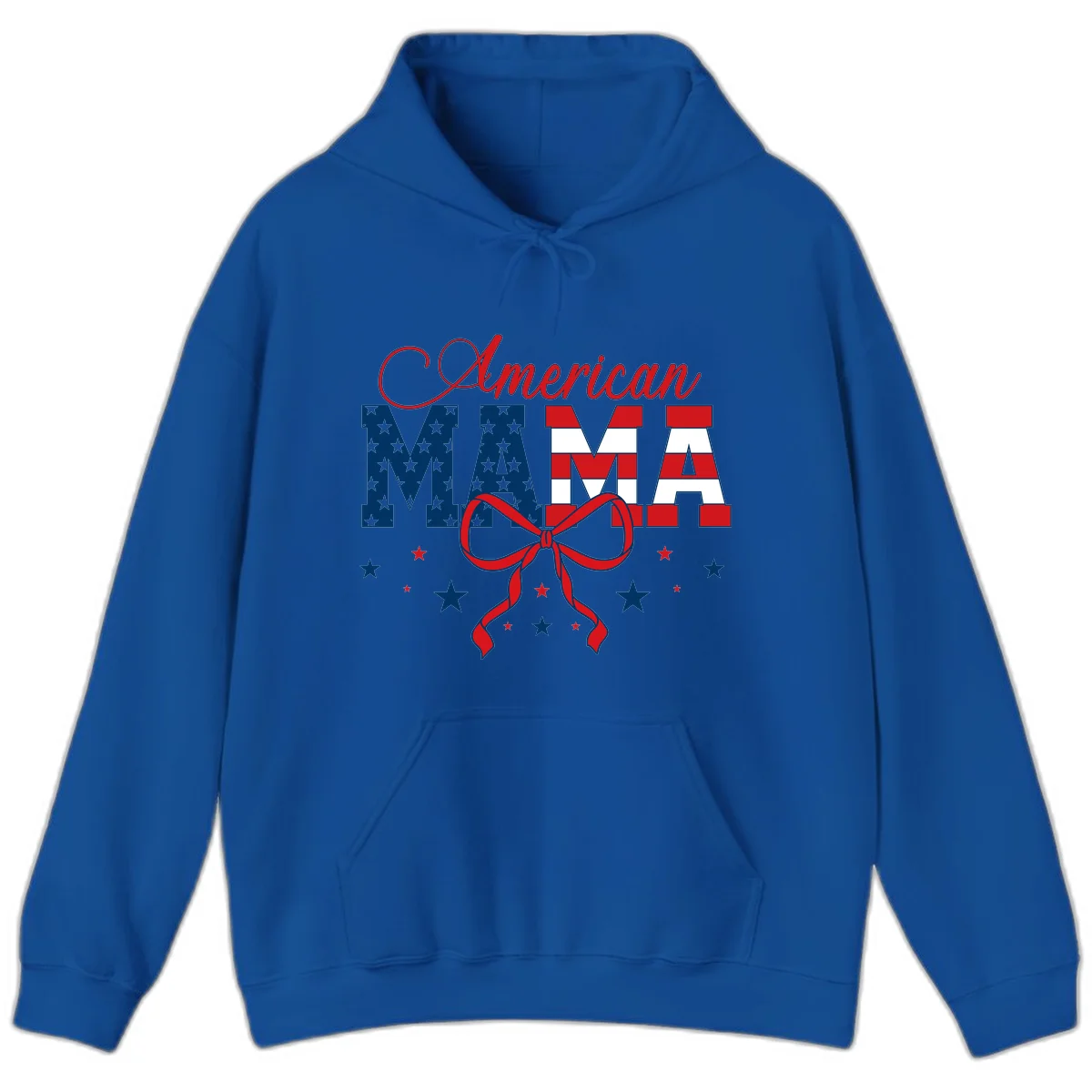 American Mama Patriotic Hoodie in Royal