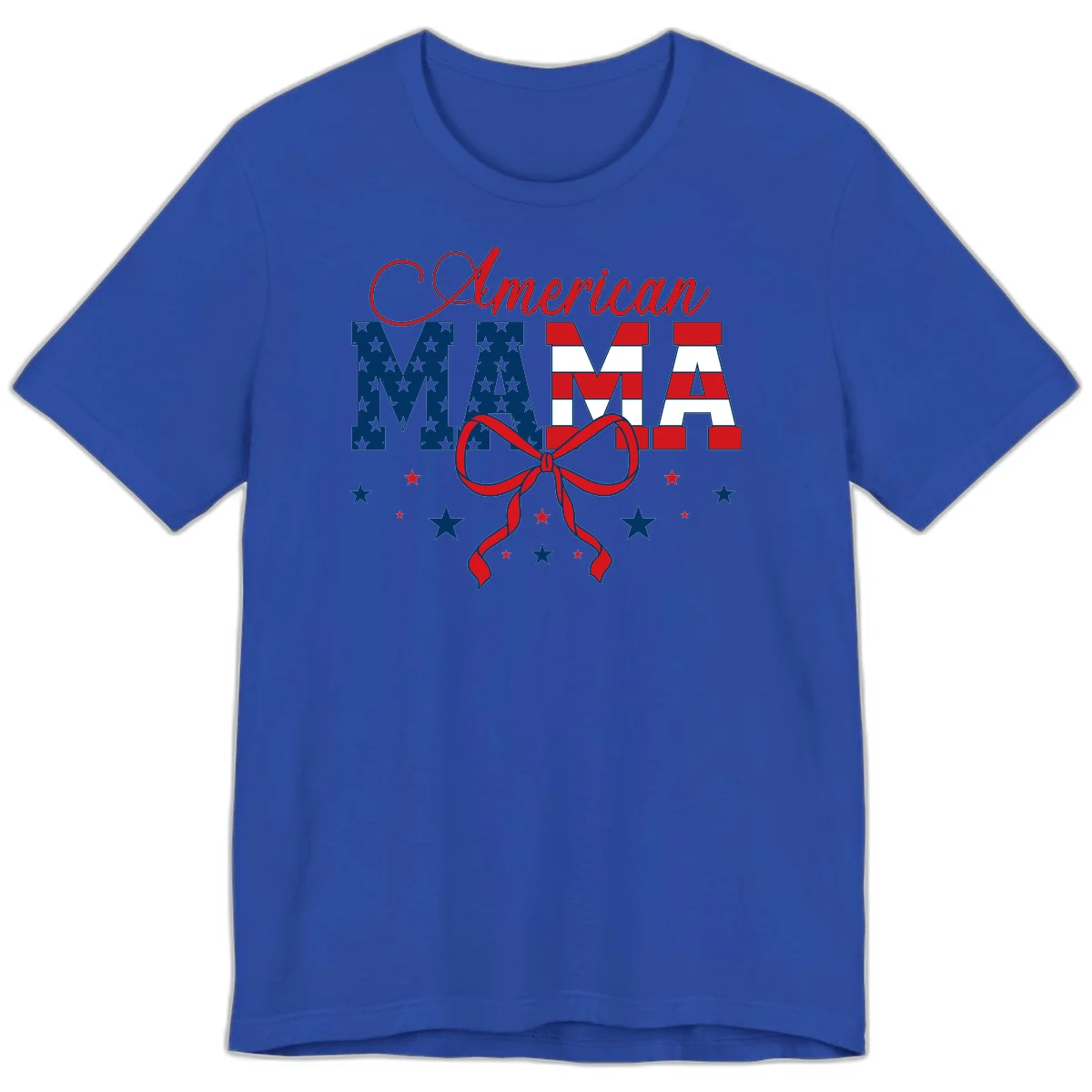 American Mama Patriotic Premium T-Shirt in True Royal