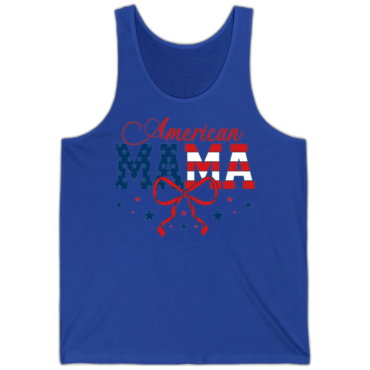 American Mama Patriotic Tank in True Royal
