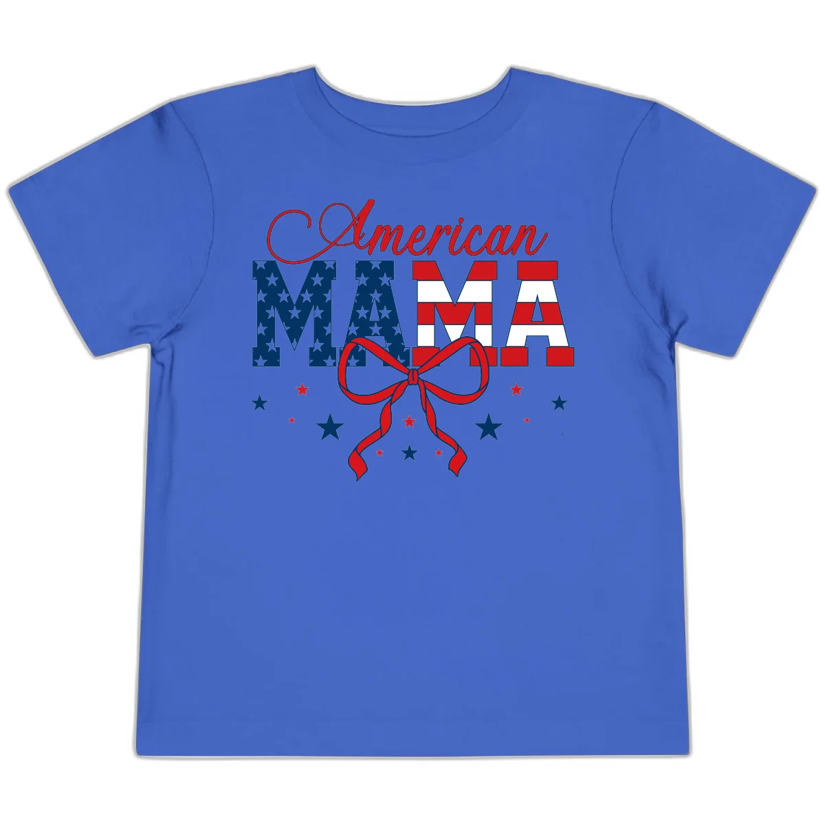 American Mama Patriotic Toddler T-Shirt in True Royal