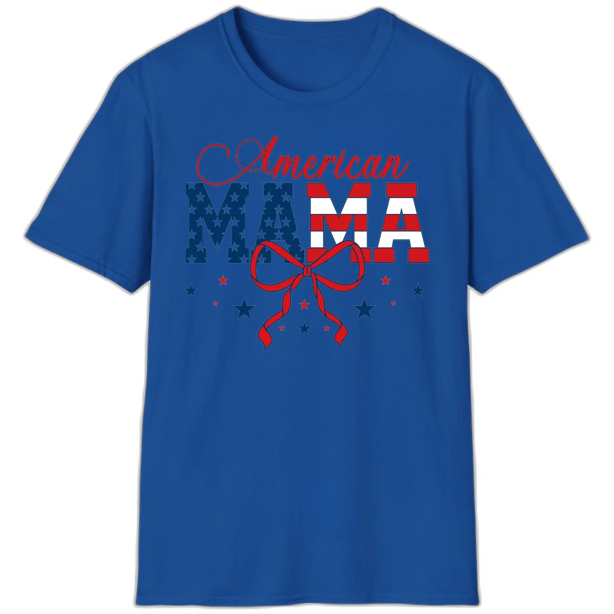 American Mama Patriotic T-Shirt in Royal