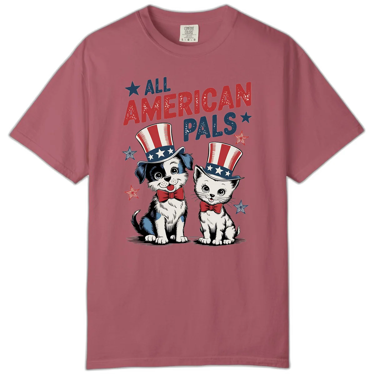 All American Pals Comfort Color in Crimson