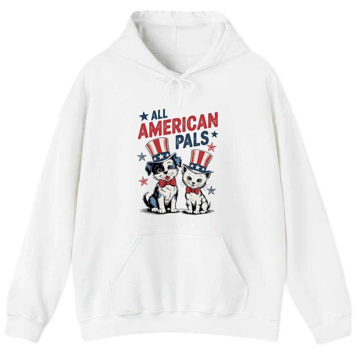 All American Pals Hoodie in White
