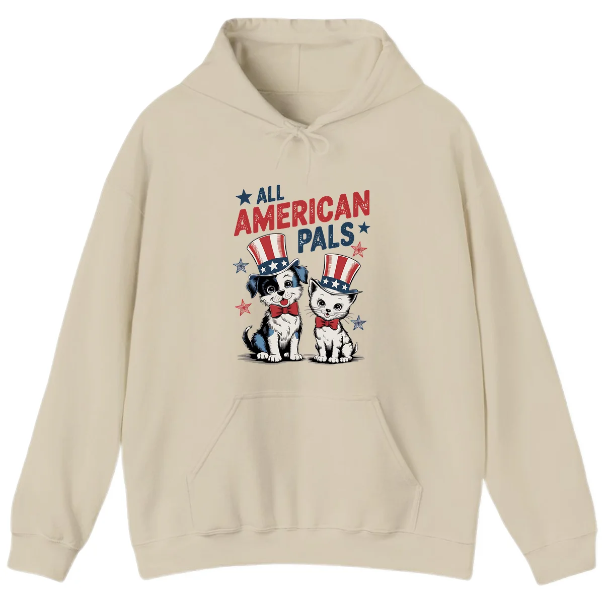 All American Pals Hoodie in Sand