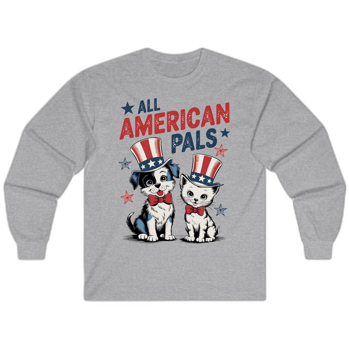 All American Pals Long Sleeve in Sport Grey