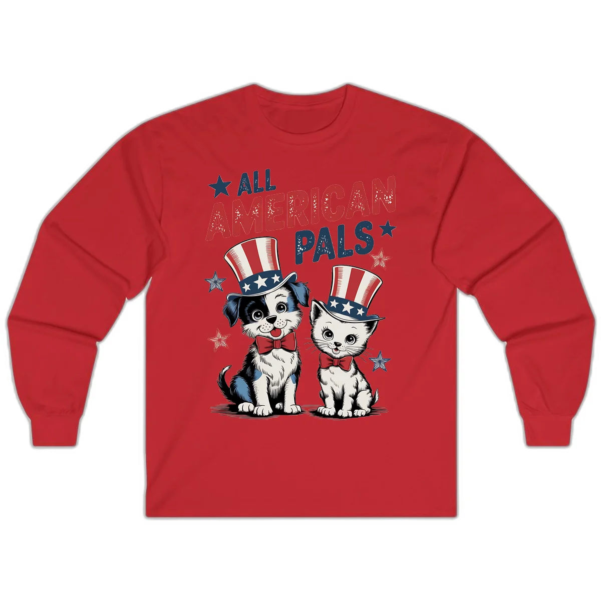 All American Pals Long Sleeve in Red